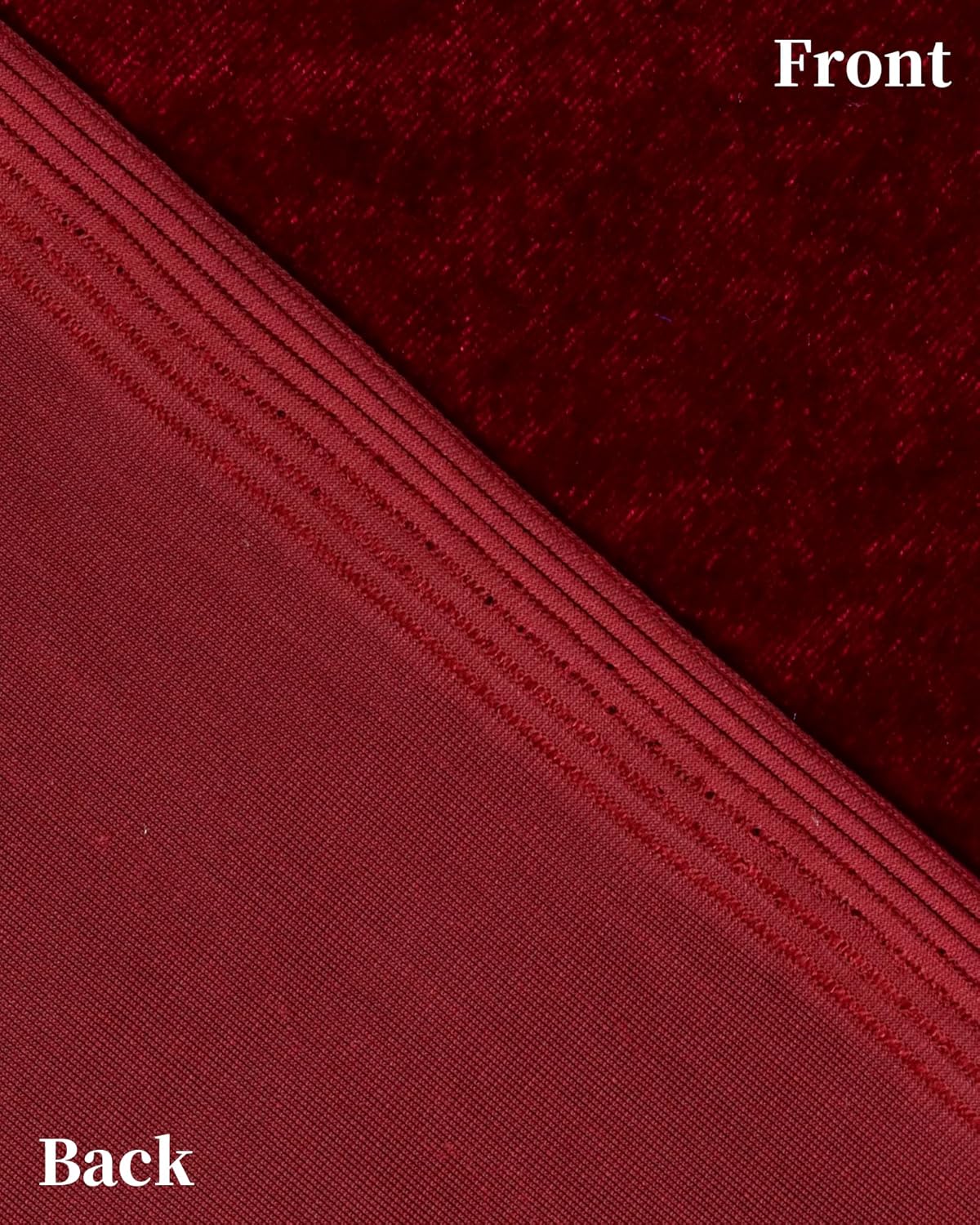 HOTGODEN Wine Stretch Velvet Fabric by The Yard: 63" Wide 1 Yards 95% Polyester 5% Spandex Velvet Fabric for DIY Sewing, Upholstery, Apparel, Costume, Craft
