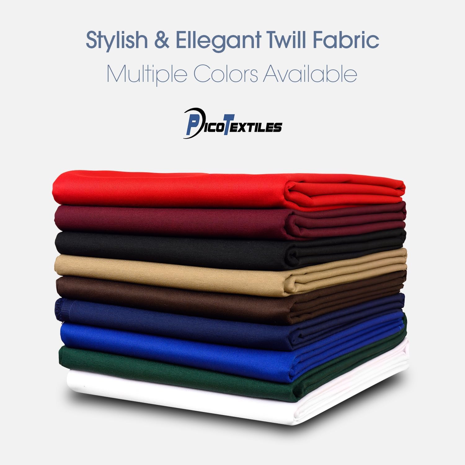 Pico Textiles 1 Yard Silver Poly Cotton Twill Fabric - 65% Polyester 35% Cotton - 60" Wide - Sold by The Yard - for Pants, Jackets, Skirts, Upholstery, and Work Uniforms - Image 6