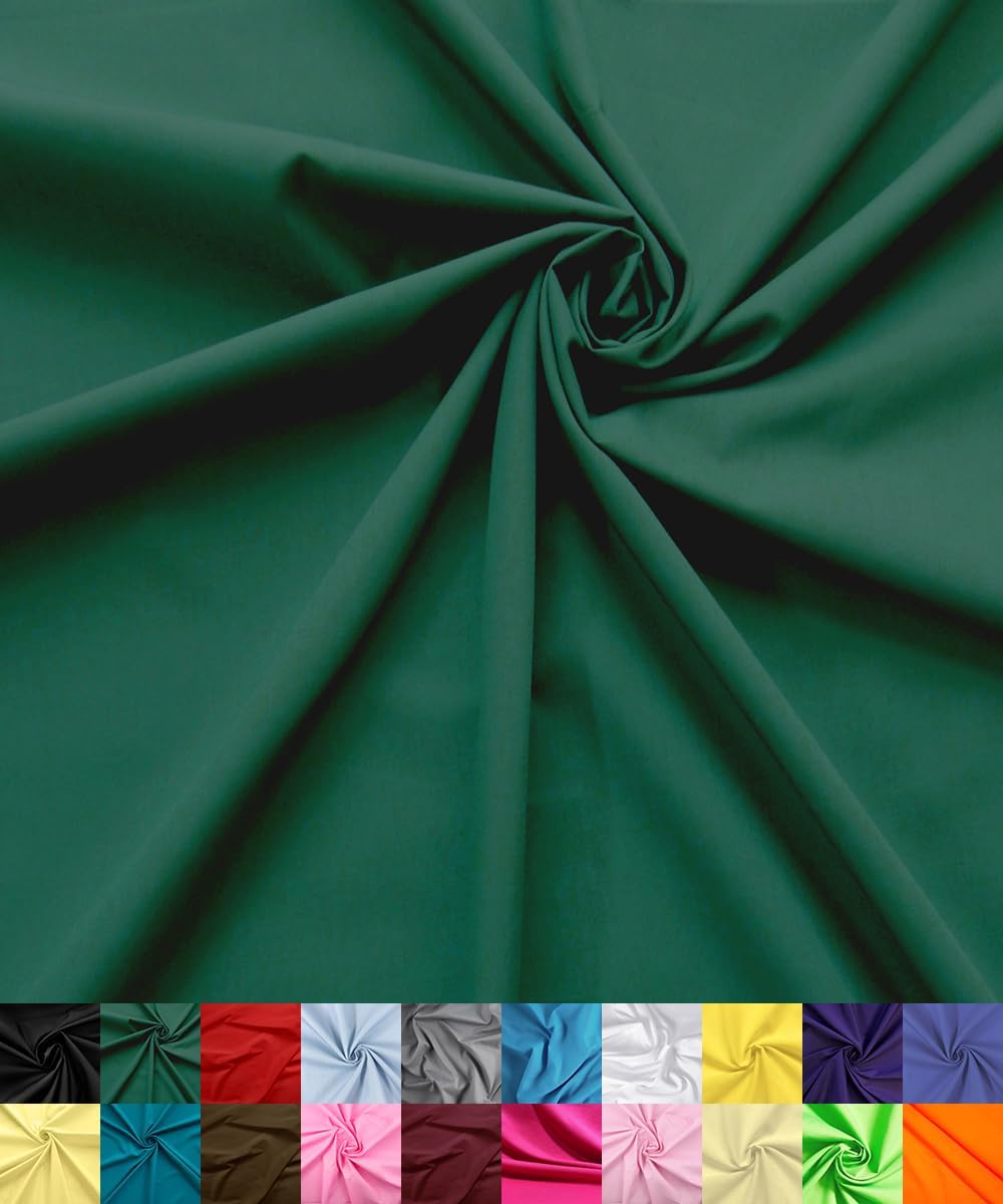 Barcelonetta | Poly Cotton Fabric for Sewing | Broadcloth Fabric | by The Yard | 60" Wide Roll | Lightweight, Breathable | Lining, Home Textile, Skirts, Tote Bags (Black, 2 Yard) - Image 8