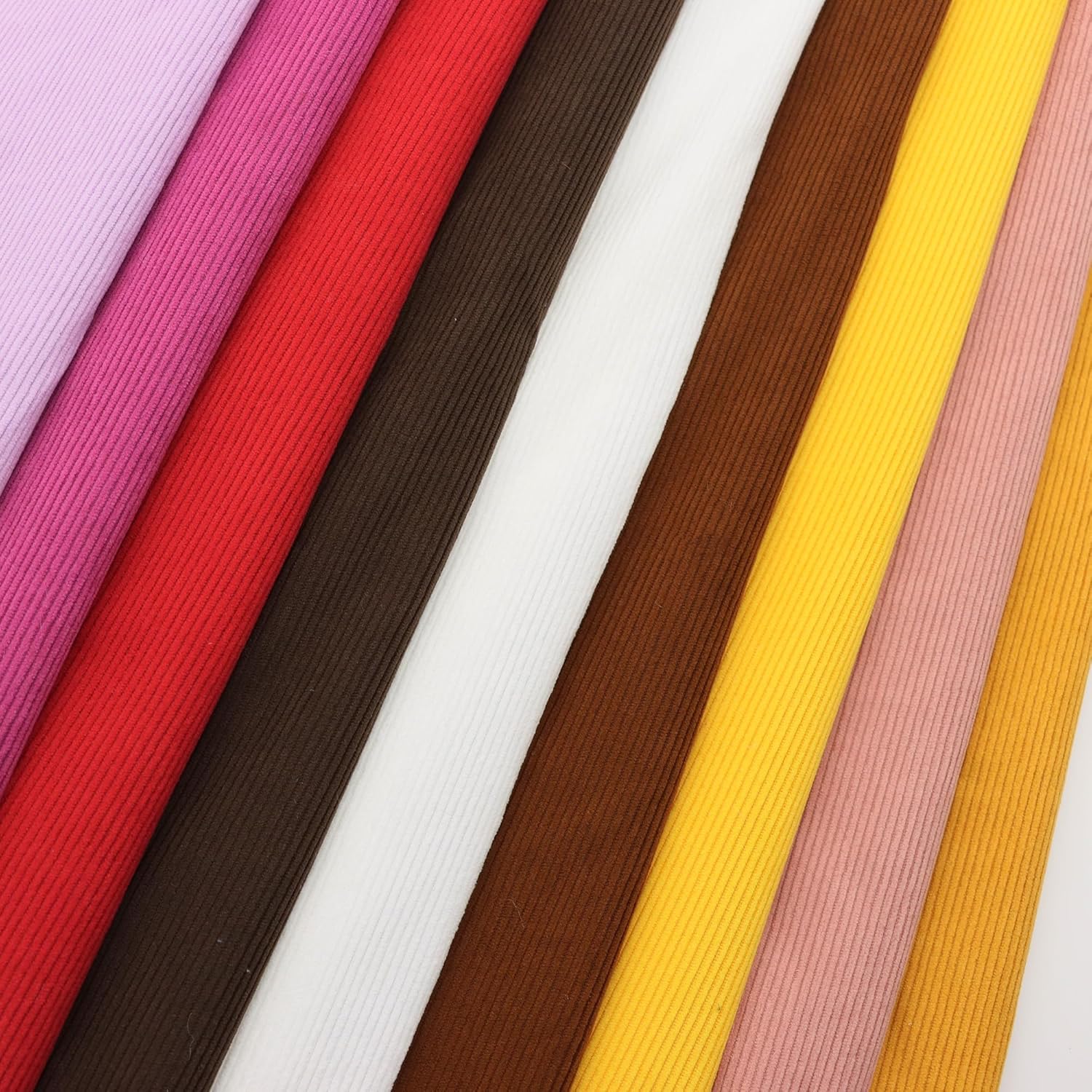 David accessories Corduroy Fabric 100% Polyester Fabric in Solid Color,39x58 Inches Wide,Soft Embroidery Quilting Material for Sewing Material Apparel Cloth (Red)