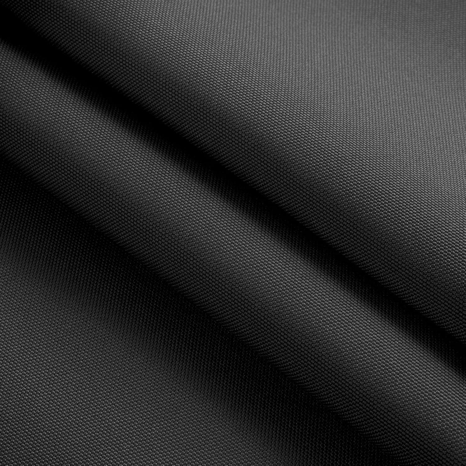 Alternative view of Thickened Waterproof Canvas Fabric by The Yard 1200D 58" W Outdoor Upholstery Material Heavy Duty Fabric Water Resistant Sewing Material for Chair Patio Cushion Purse Bag 1 Yard Black