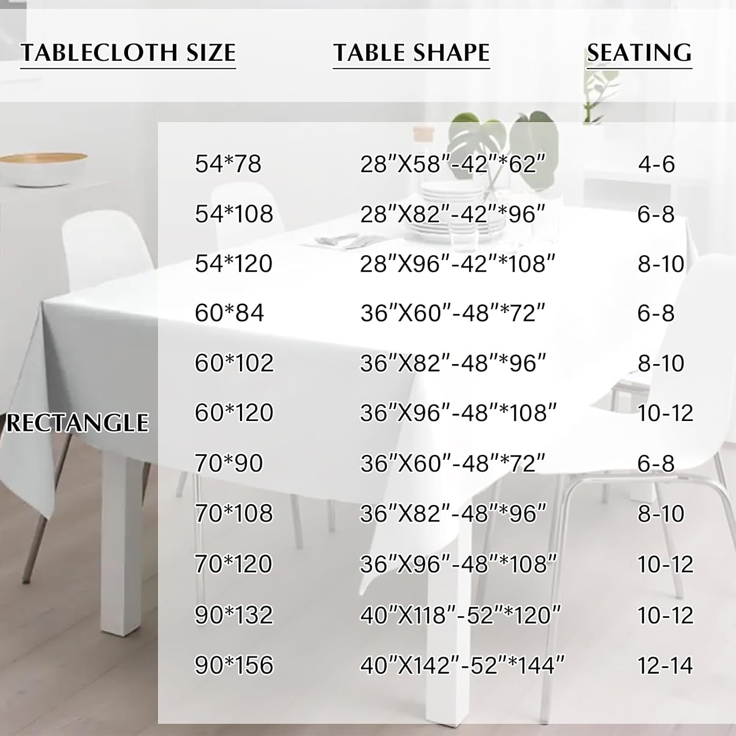 OUDIS White Table Cloth Rectangle,6 Packs 60x102 Inches Tablecloth for 6 Foot Rectangle Tables,Professional Polyester Fabric Table Cover for Wedding, Party,Valentine Decor,Banquet Occasion Decorations - Image 6