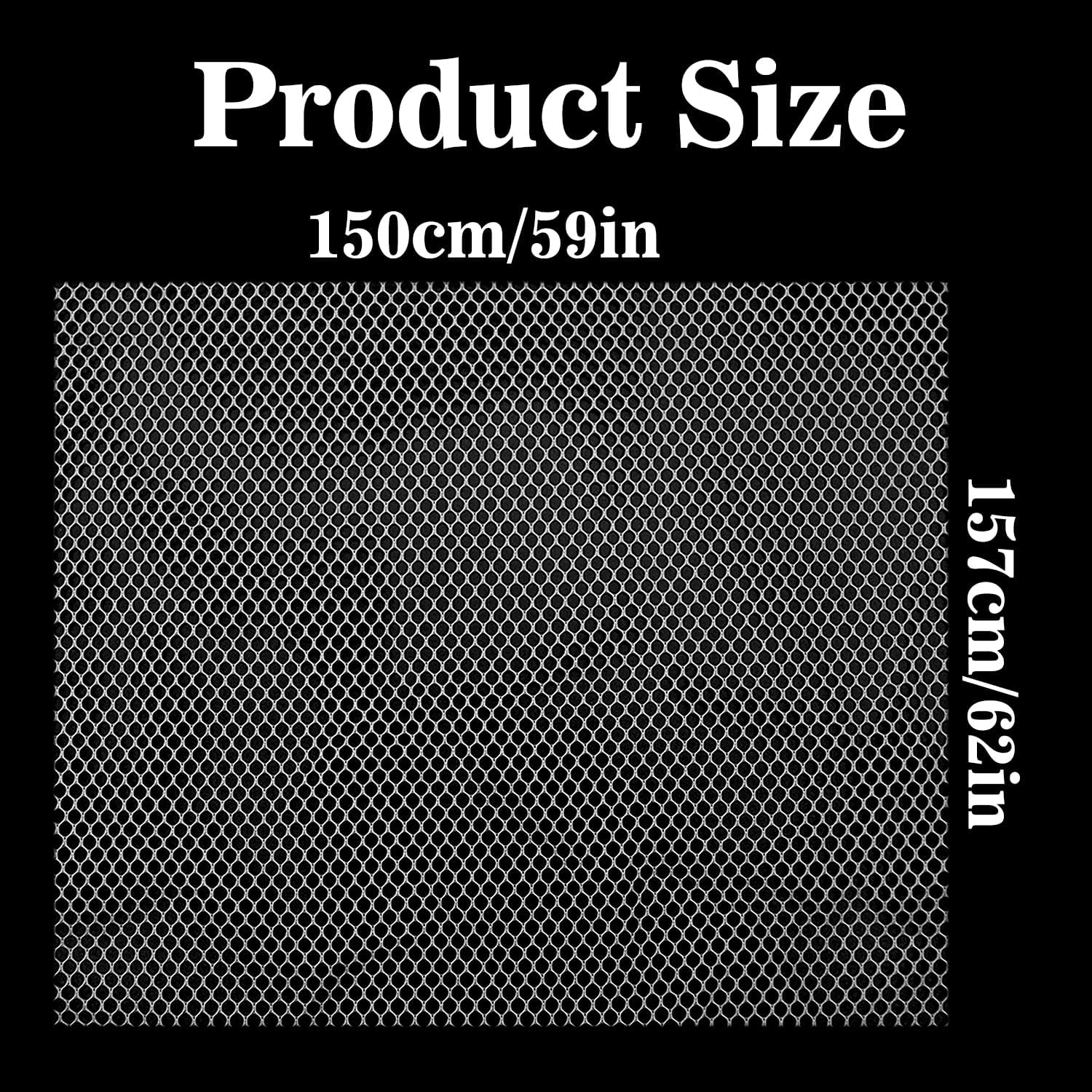 Alternative view of 62 X 59 Inch White Mesh Fabric Slightly Stretchy for Sewing Projects, Shopping Bag, Backpack Pocket and Straps and Netting Clothes
