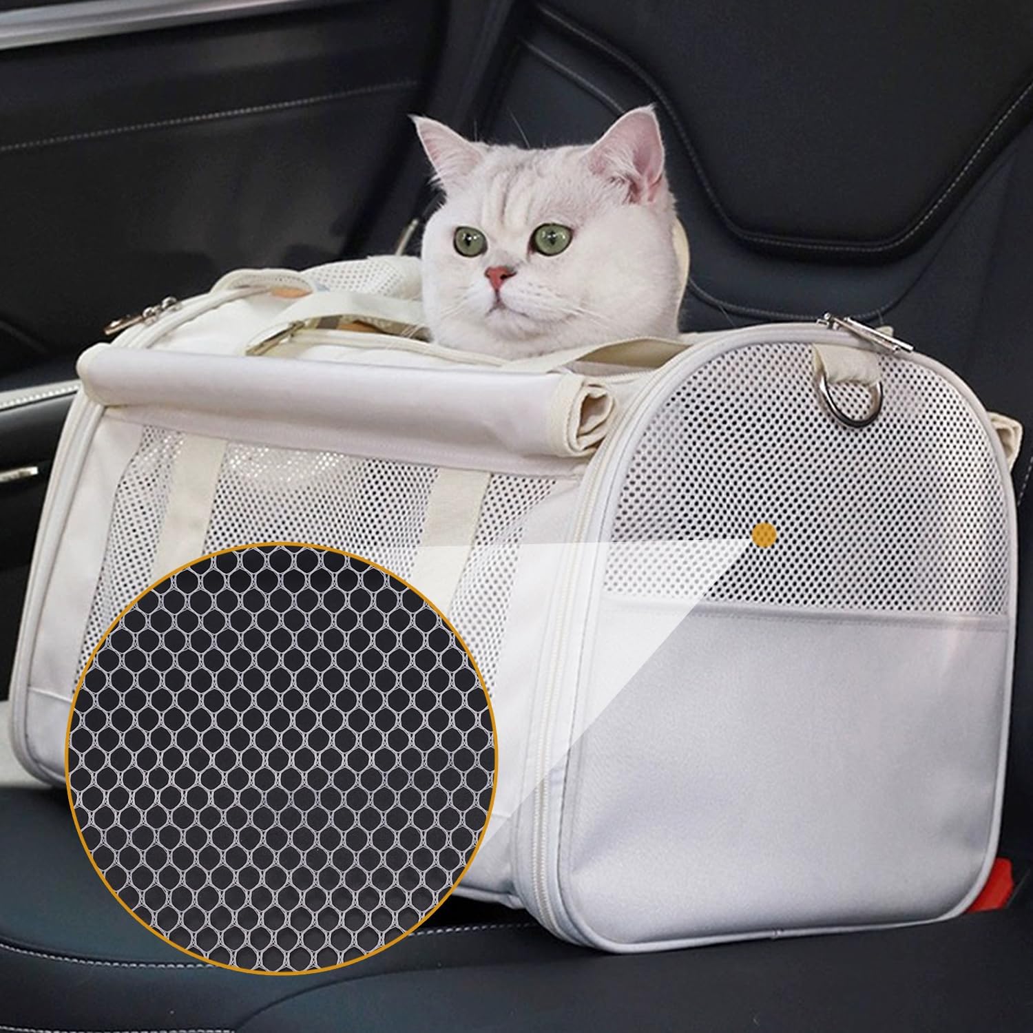 62 X 59 Inch White Mesh Fabric Slightly Stretchy for Sewing Projects, Shopping Bag, Backpack Pocket and Straps and Netting Clothes - Image 6