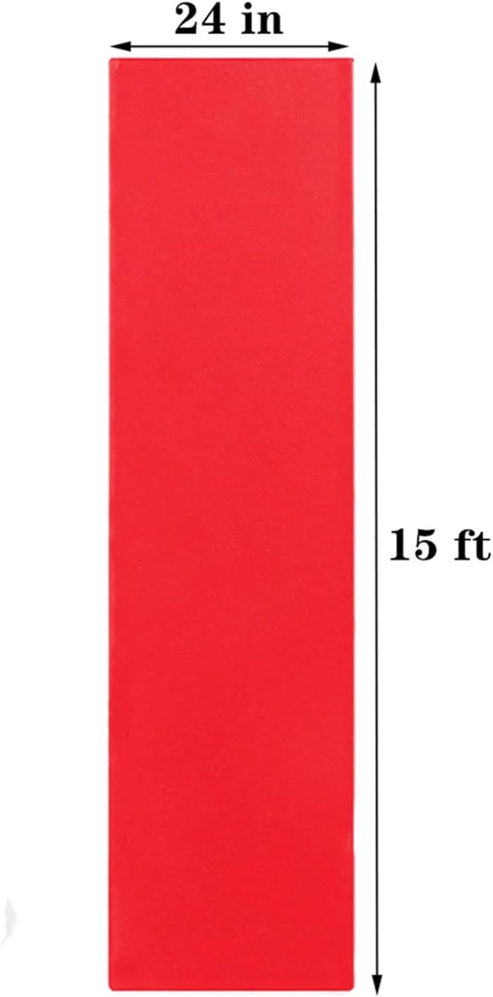 Alternative view of Red Carpet Runner for Party, 2 x 15 ft, Non-Woven Polyester Fabric Aisle Runner for Wedding Ceremony, Hollywood Red Carpet for VIP Awards Night Theme Party Decorations