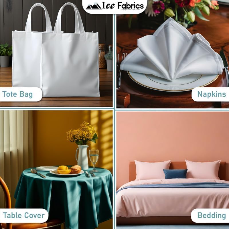 Ice Fabrics Cotton Polyester Broadcloth Fabric by The Yard - 60" Wide Soft & Breathable Broadcloth Fabric for Sewing - Perfect for Apparel, Bedding, Curtains and More - Black - 2 Yards - Image 4