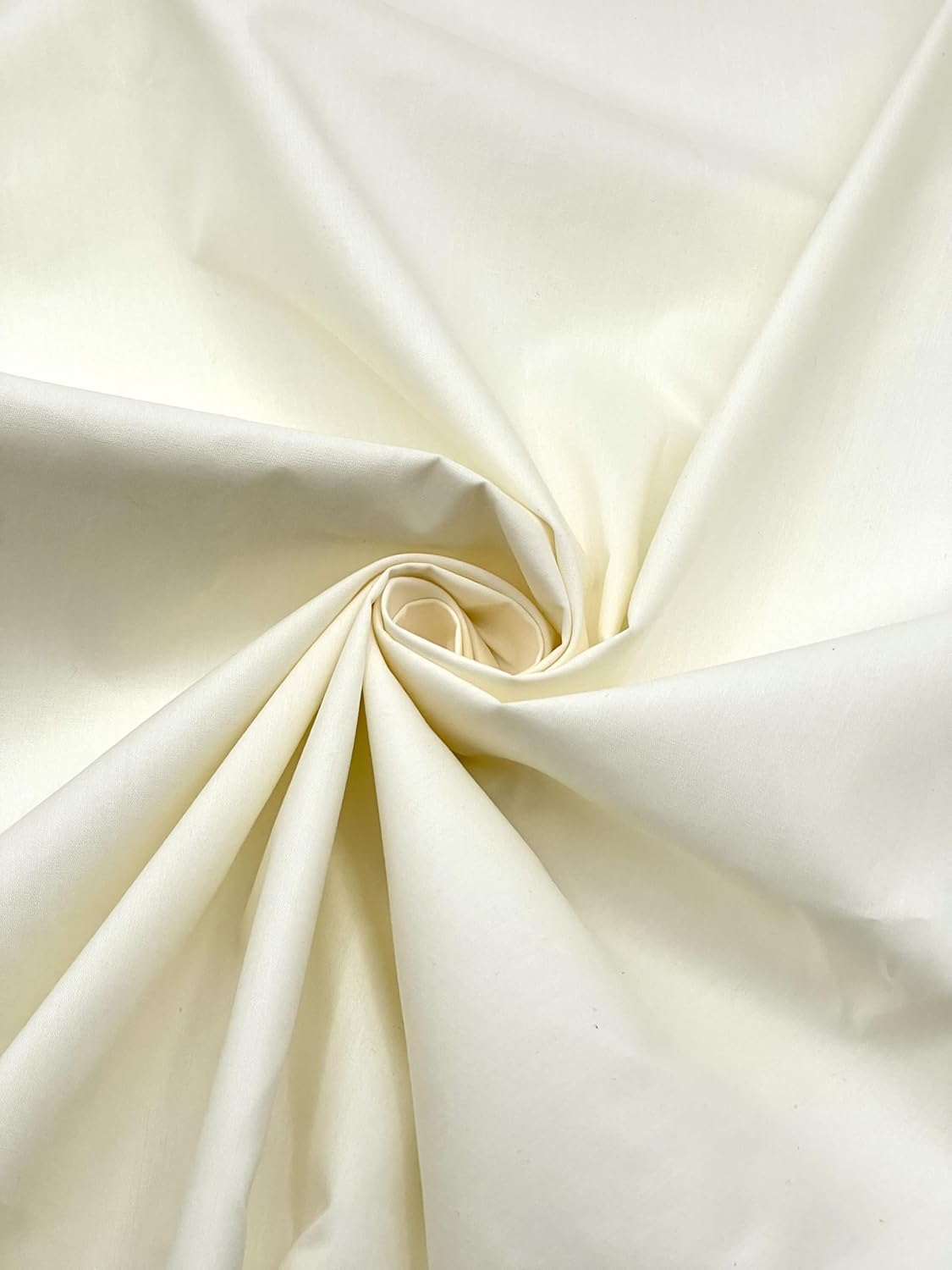 EOVEA - Cotton Polyester Fabric by The Yard u2013 60" Wide Broadcloth Fabric, Soft, Lightweight & Breathable Material for Lining, Curtains, Bedding, Skirts, Sewing Projects (White, 1 Yard) - Image 5