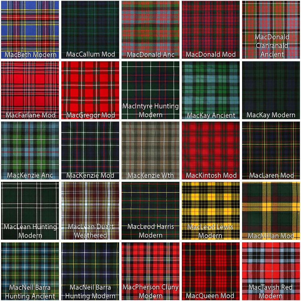 Homespun Wool Blend Plaid Tartan Fabric by The Yard (Outlander) - Image 3