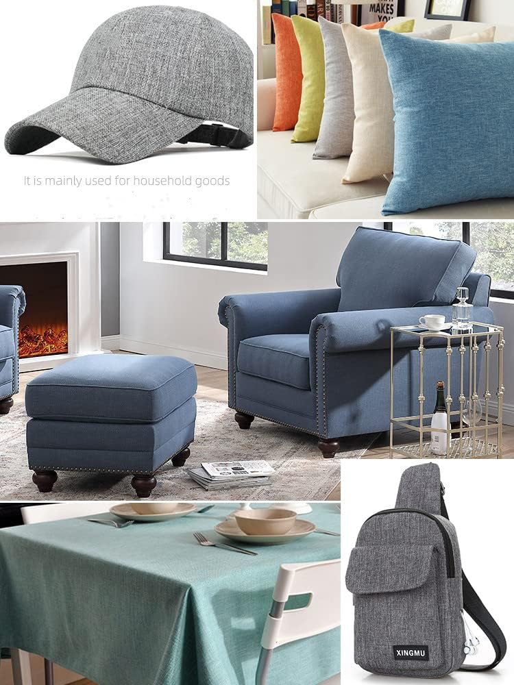 TinaKim Canvas Upholstery Fabric, Faux Linen Type Cloth Material,for Couch Chair Seat Repair (Beige 3, 2 Yard (57x 72 inch)) - Image 4