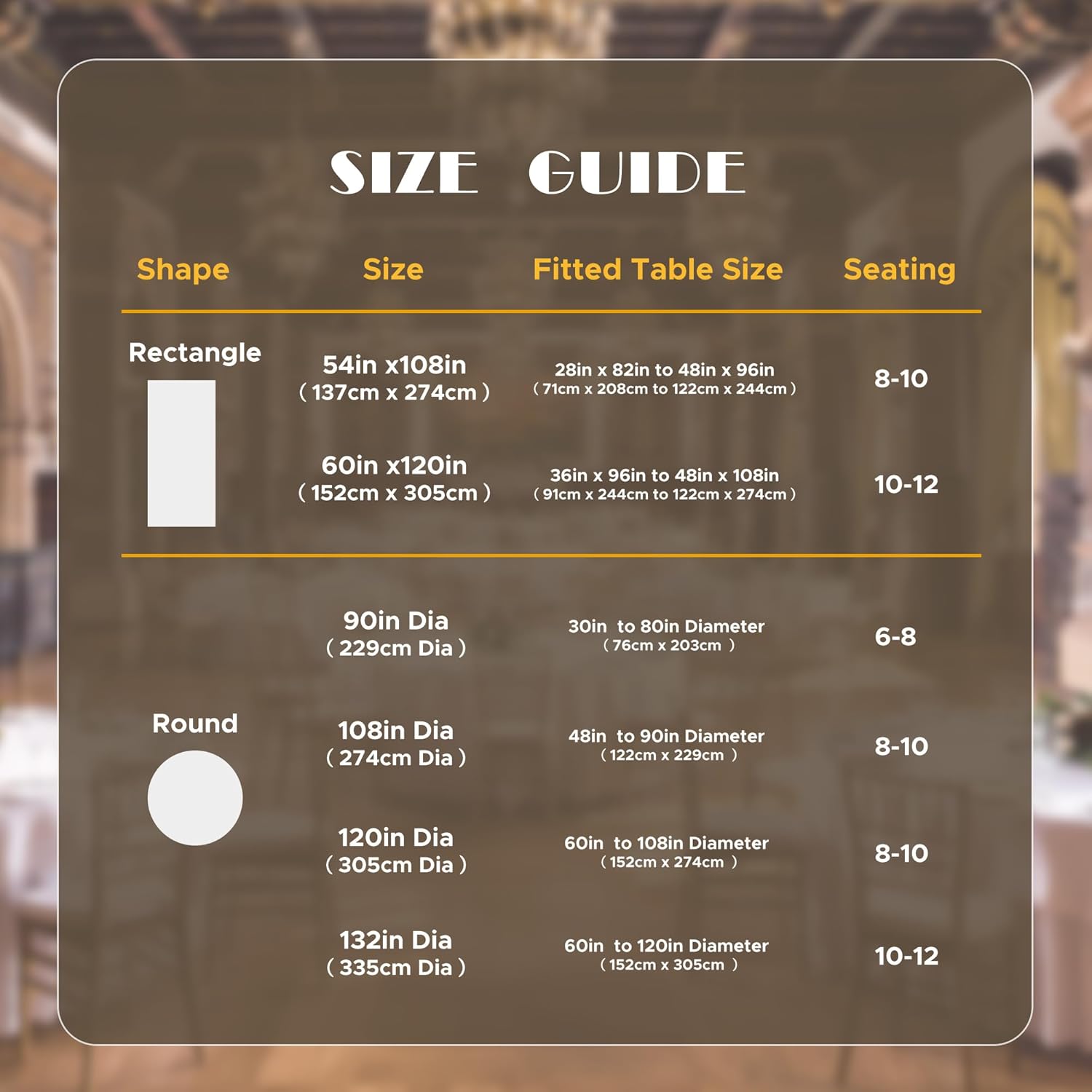 sancua White Table Cloths Rectangle, 8 Pack Tablecoths for 6 Foot Tables - Washable Polyester Fabric Table Cover for Wedding, Birthday Party, Banquet Reception, 54x108 Inch - Image 6