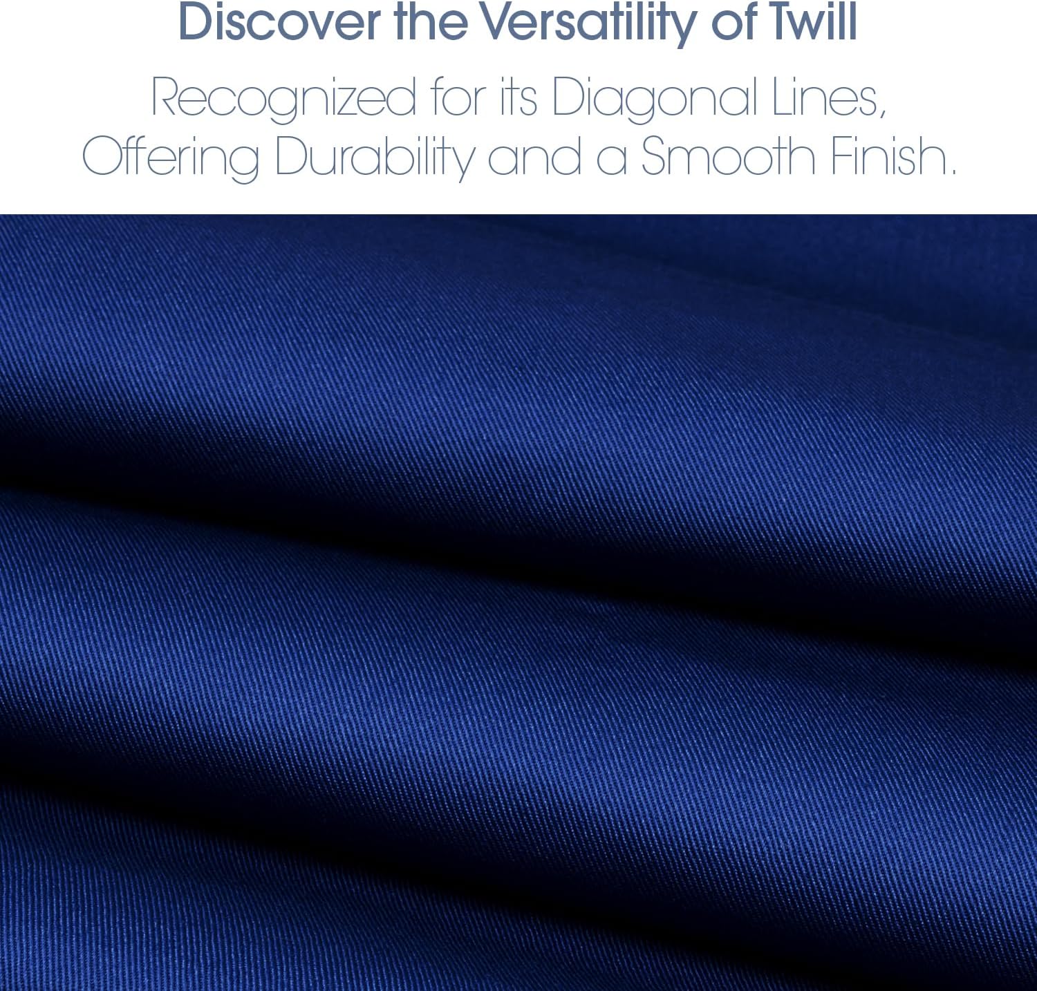 Pico Textiles 1 Yard Royal Blue Poly Cotton Twill Fabric - 65% Polyester 35% Cotton - 60" Wide - Sold by The Yard - for Pants, Jackets, Skirts, Upholstery, and Work Uniforms - Image 7