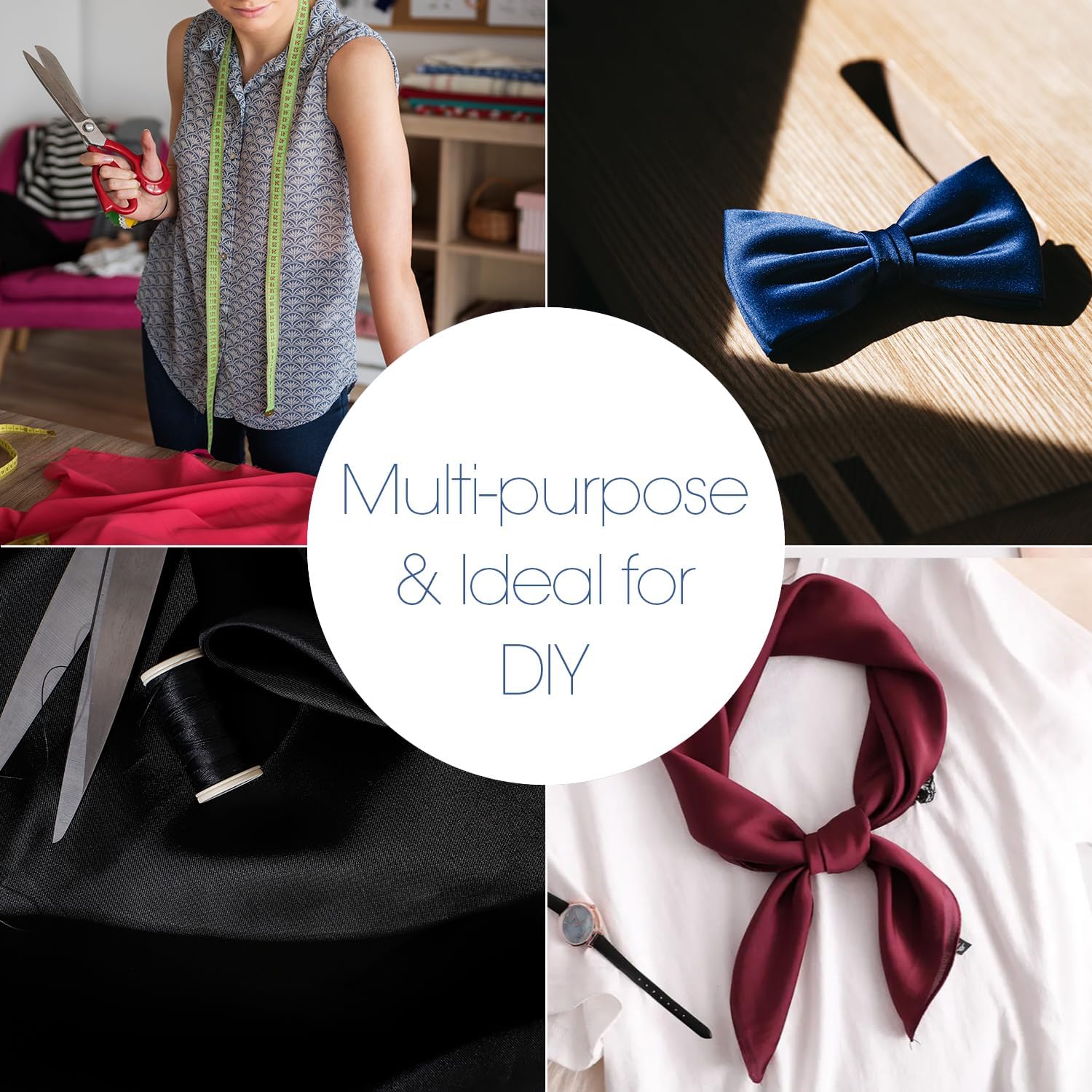 Pico Textiles 1 Yard Royal Blue Poly Cotton Twill Fabric - 65% Polyester 35% Cotton - 60" Wide - Sold by The Yard - for Pants, Jackets, Skirts, Upholstery, and Work Uniforms - Image 3