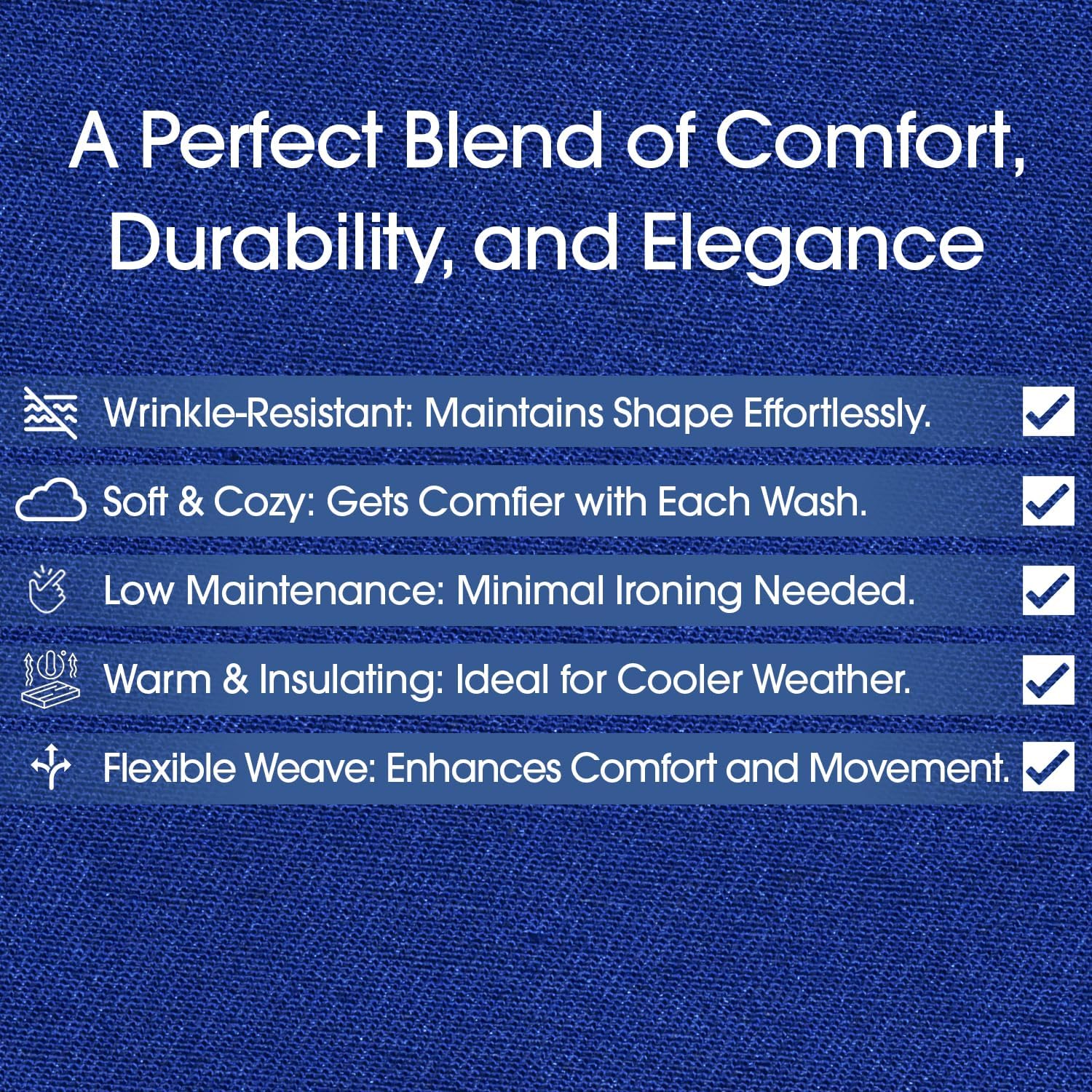 Pico Textiles 1 Yard Royal Blue Poly Cotton Twill Fabric - 65% Polyester 35% Cotton - 60" Wide - Sold by The Yard - for Pants, Jackets, Skirts, Upholstery, and Work Uniforms - Image 4