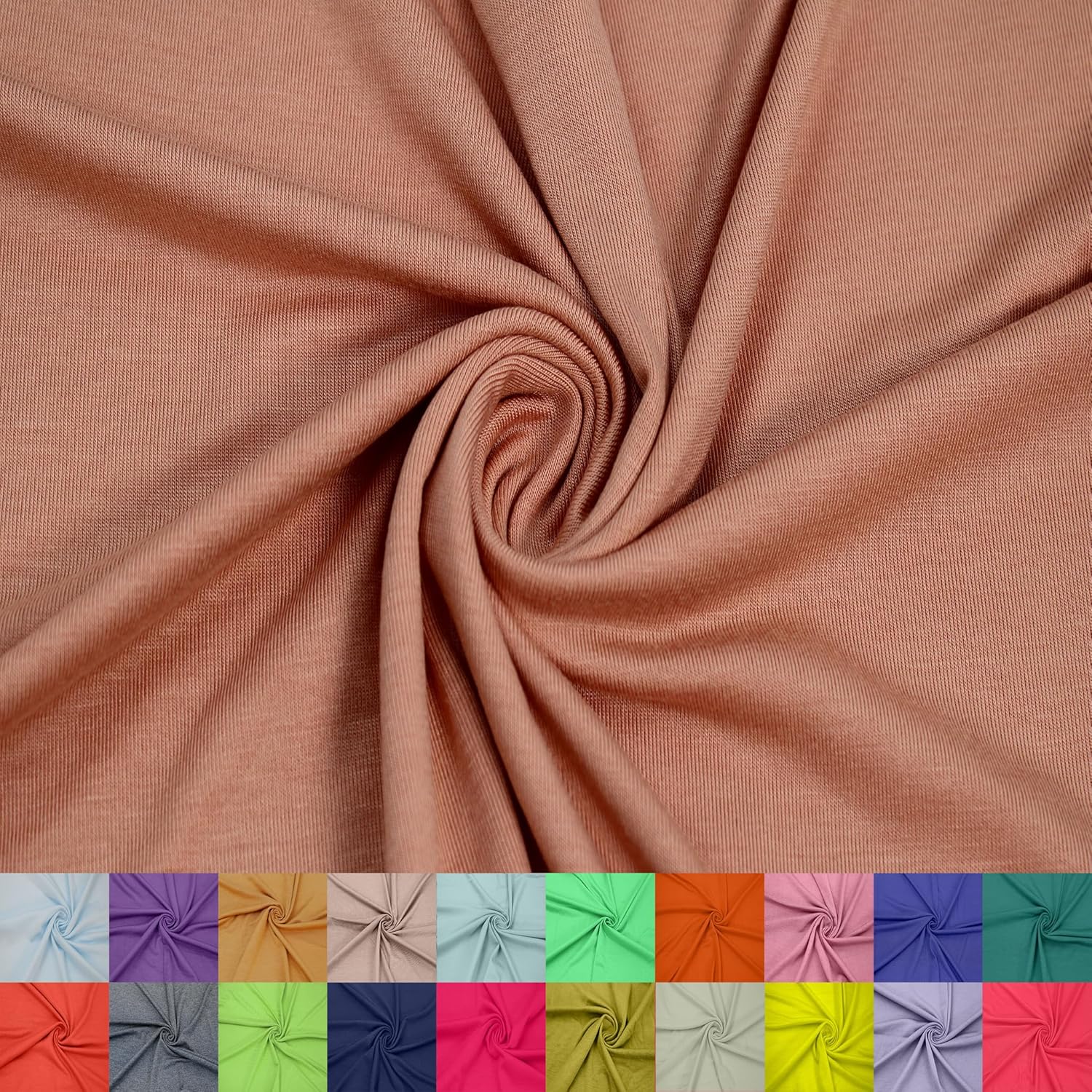 60" Wide Rayon Spandex Jersey Knit Fabric by The Yard - 4-Way Stretch, 200GSM, Medium Weight -Soft & Breathable - Apparel, Accessories, Maternity & Decorations - Image 8