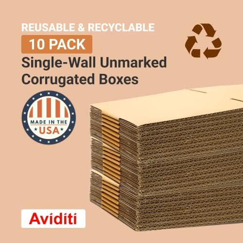 Alternative view of BOX USA Shipping Boxes Large 24"L x 16"W x 12"H 10-Pack - Corrugated Cardboard Box for Moving, Mailing, Packing, Packaging and Storage