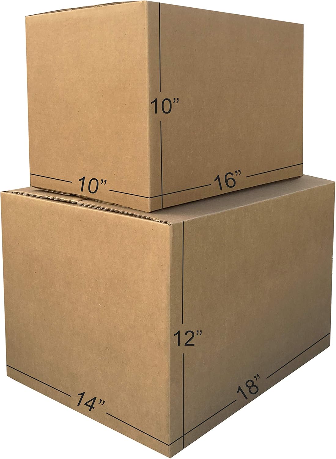 Alternative view of Amazon Basics Moving Boxes Kit, Small and Medium Cardboard Box Combo, 15 Pack, Assorted, Brown