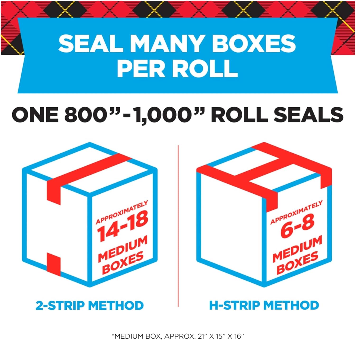 Alternative view of Scotch Heavy Duty Shipping Packing Tape, Clear, Shipping and Packaging Supplies, 1.88 in. x 27.7 yd., 1 Tape Roll with Dispenser