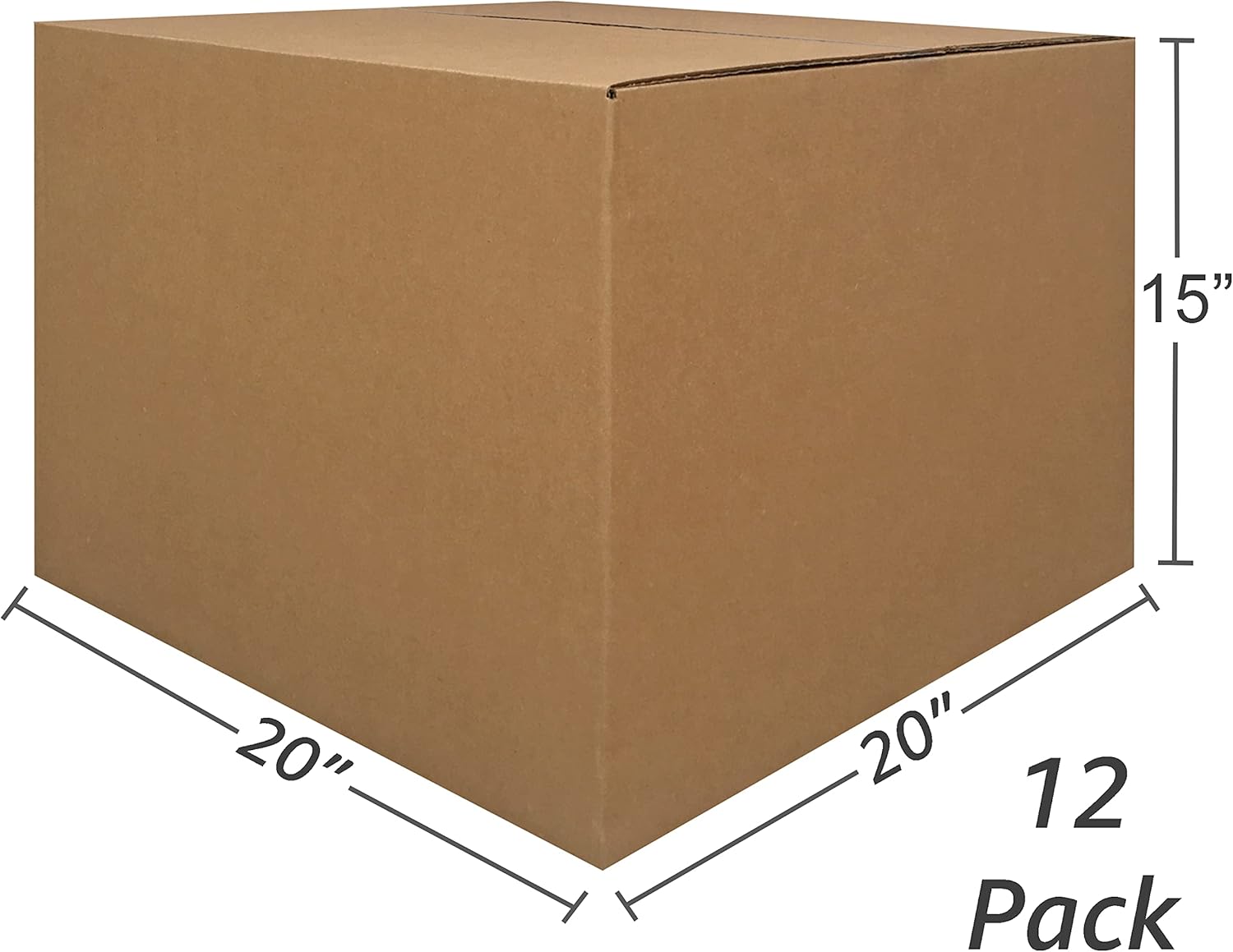 Alternative view of UBOXES Large Moving Boxes 20" x 20" x 15" (Pack of 12)