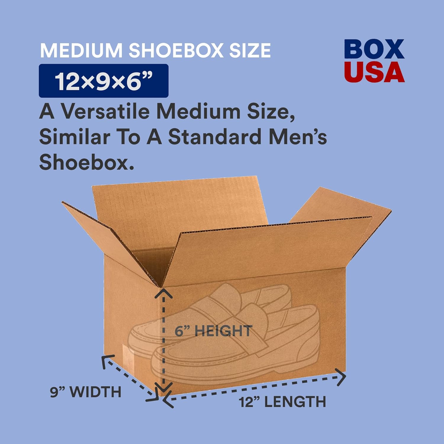BOX USA Shipping Boxes 12"L x 9"W x 6"H, 25-Pack Small Corrugated Cardboard Boxes for Shipping, Mailing, Packing, Packaging and Storage
