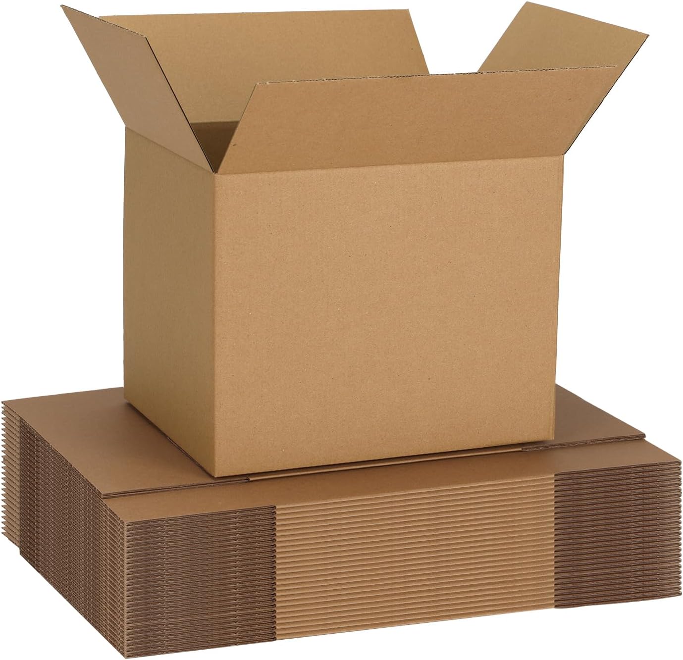 CRUGLA 12x9x6 White Shipping Boxes Set of 15, White Corrugated Cardboard Boxes for Small Business Shipping Mailing Packing - Image 8