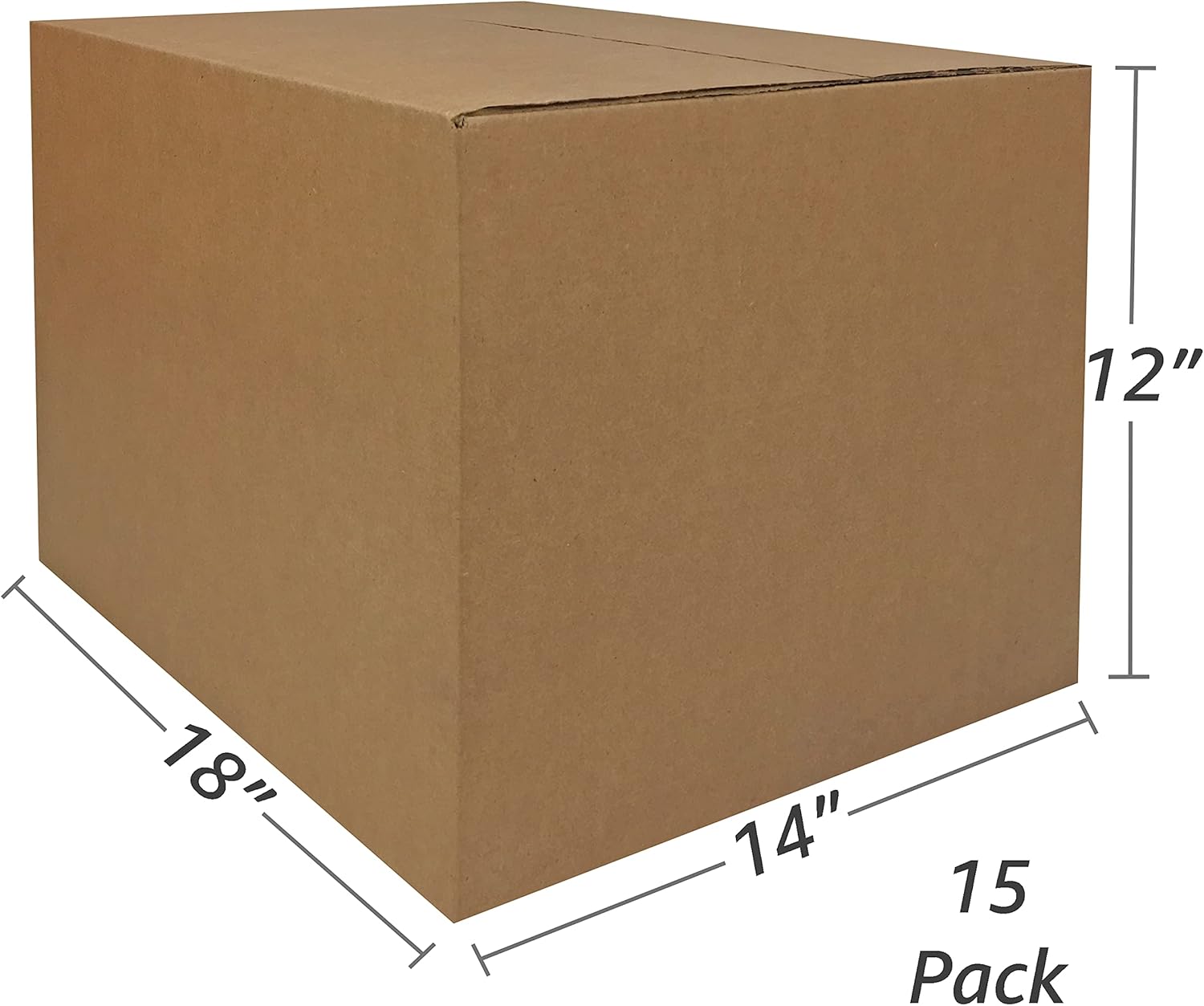 Alternative view of uBoxes Moving Boxes Bundles Medium Boxes 18" x 14" x 12" - Medium Boxes (Pack of 15)