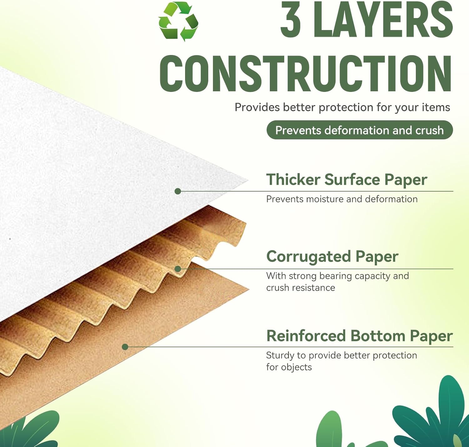 Alternative view of 12"x9"x3" Shipping Boxes Set of 5, White Corrugated Cardboard Box Literature Mailer