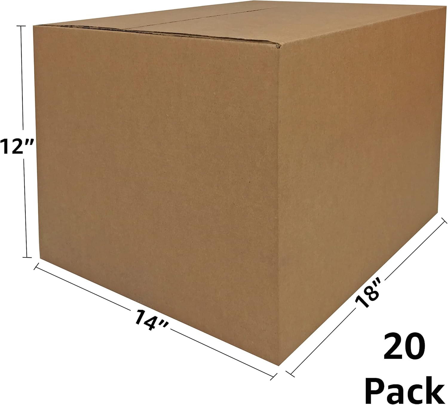 uBoxes Moving Boxes Bundle of 18"x14"x12" (Medium Boxes - Pack of 20)