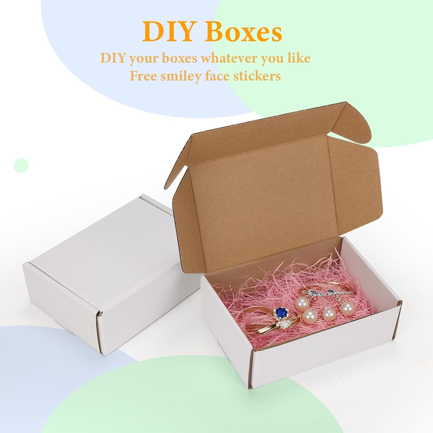 MEBRUDY 6x4x2 Inches Shipping Boxes Pack of 50, Small Corrugated Cardboard Box for Mailing Mailer Packing, White - Image 6