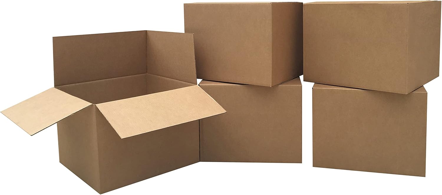 uBoxes Extra Large (Pack of 5) 23" x 23" x 16" Standard Corrugated Moving Box, Brown Corrugated - Image 3