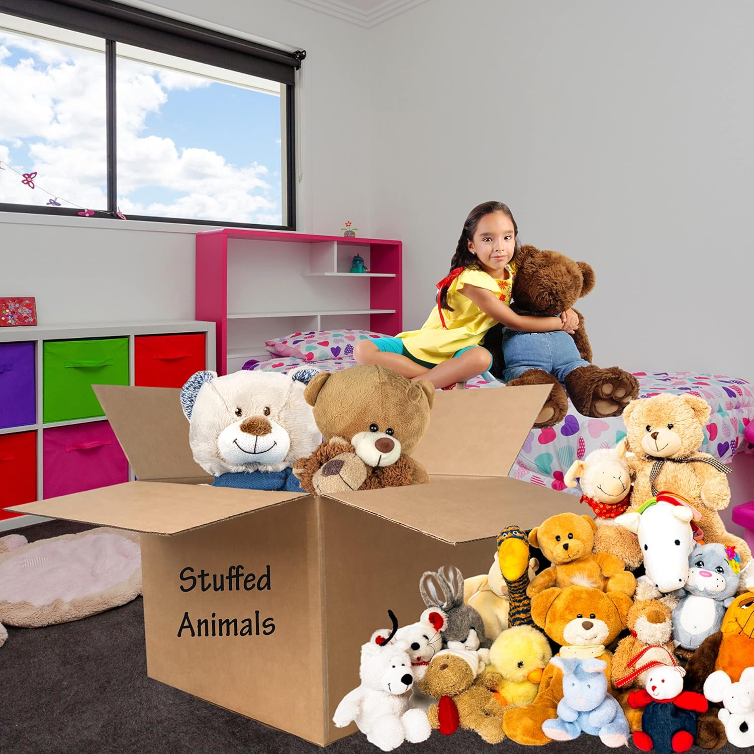 uBoxes Extra Large (Pack of 5) 23" x 23" x 16" Standard Corrugated Moving Box, Brown Corrugated - Image 5