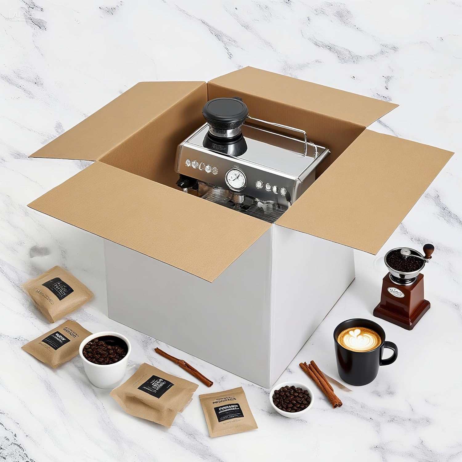 EXYGLO 10 Pack 12x12x12 Shipping Boxes for Small Business, White Corrugated Cardboard Small Box for Packaging, Moving, Mailing, and Storing