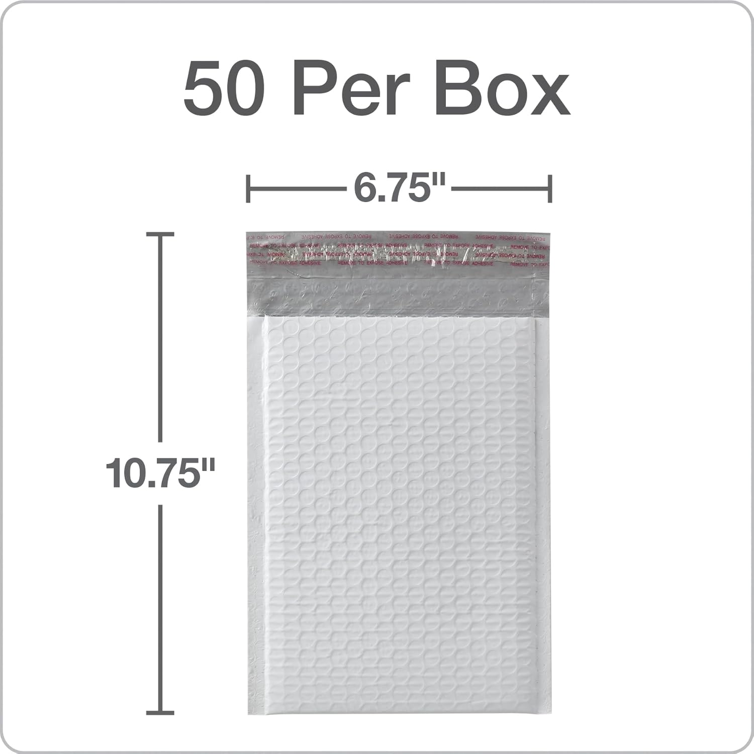 Quality Park Bubble Mailers, 6 x 9 Inch, White Poly Mailers, Padded Envelopes, Shipping Envelopes, Water Resistant, Self Seal, 50 Per Box (QUA85856), Plastic - Image 6