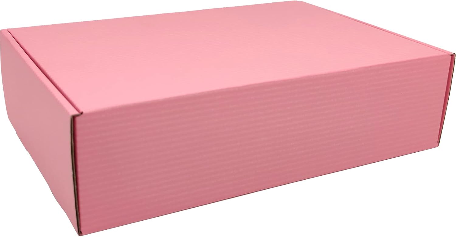 Lmuze Pink Shipping Boxes for Small Business Pack of 20-12x9x4 inches Cardboard Corrugated Mailer Boxes for Shipping Packaging Craft Gifts Giving Products - Image 4