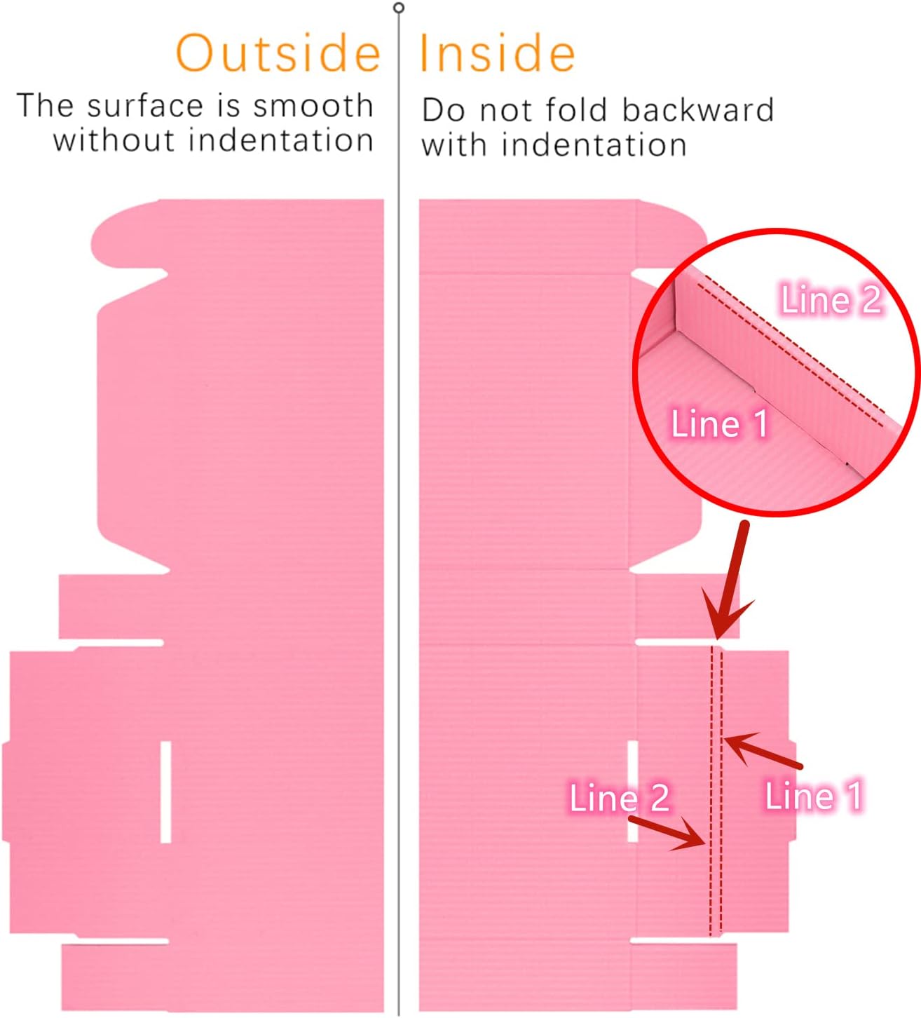 Lmuze Pink Shipping Boxes for Small Business Pack of 20-12x9x4 inches Cardboard Corrugated Mailer Boxes for Shipping Packaging Craft Gifts Giving Products - Image 5