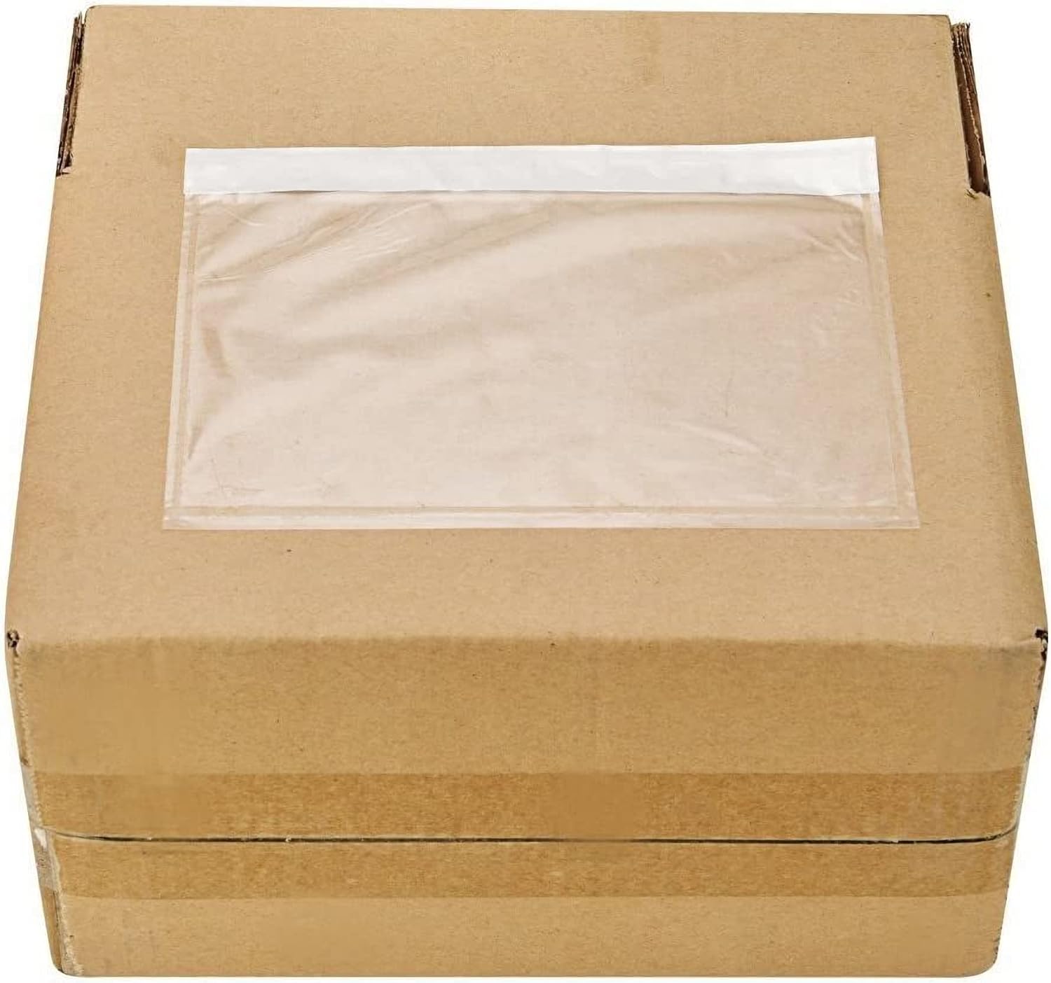 9527 Product 7.5" x 5.5" Clear Adhesive Top Loading Packing List/Shipping Label Envelopes (200 Pack)