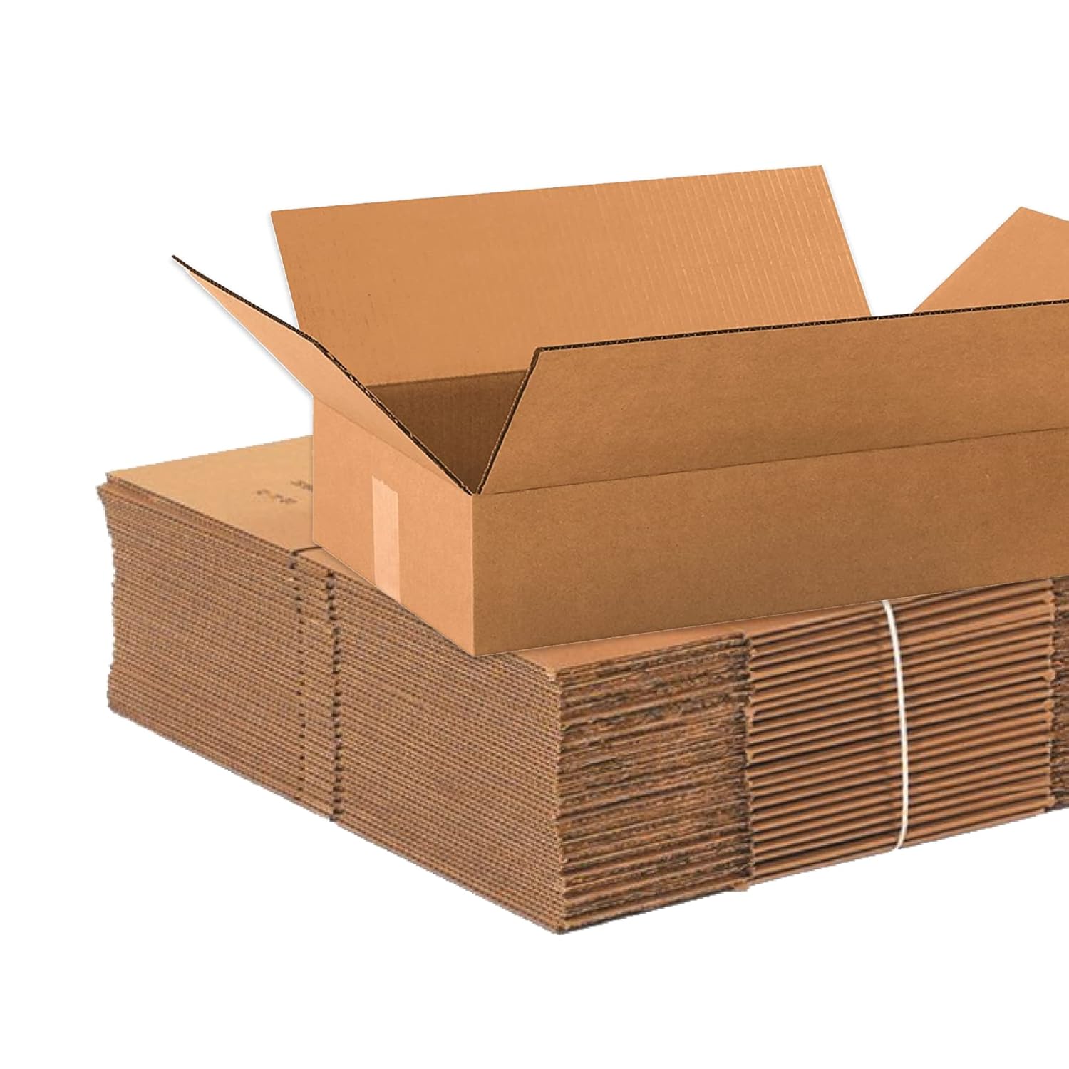 BOX USA Shipping Boxes Flat 19"L x 12"W x 4"H 25-Pack - Corrugated Cardboard Box for Moving, Mailing, Packing, Packaging and Storage