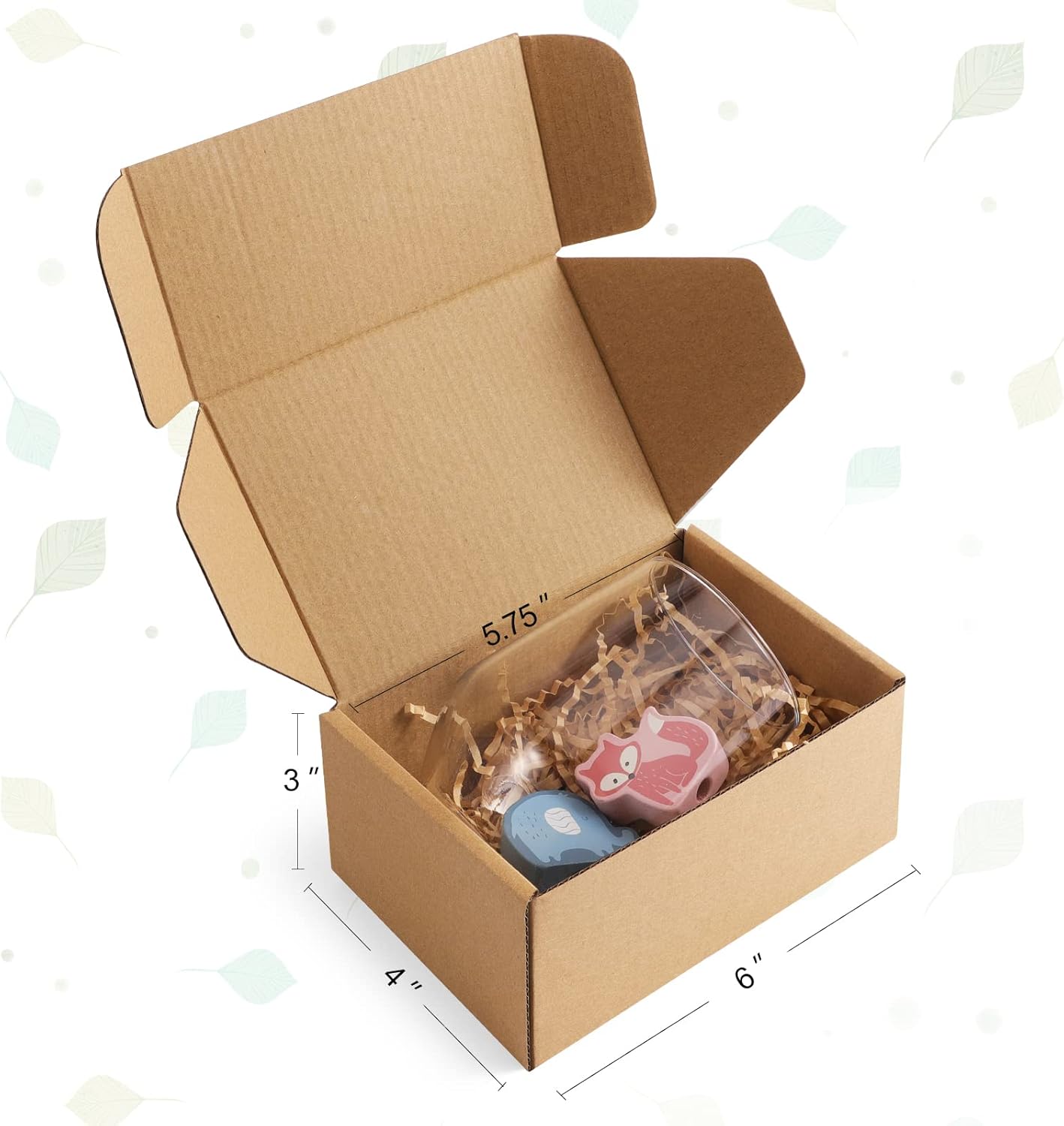 Alternative view of Eupako 6x4x3 Shipping Boxes Small Corrugated Cardboard Box - 25 Pack Brown Mailing Boxes for Packaging Small Business, Mailer Box