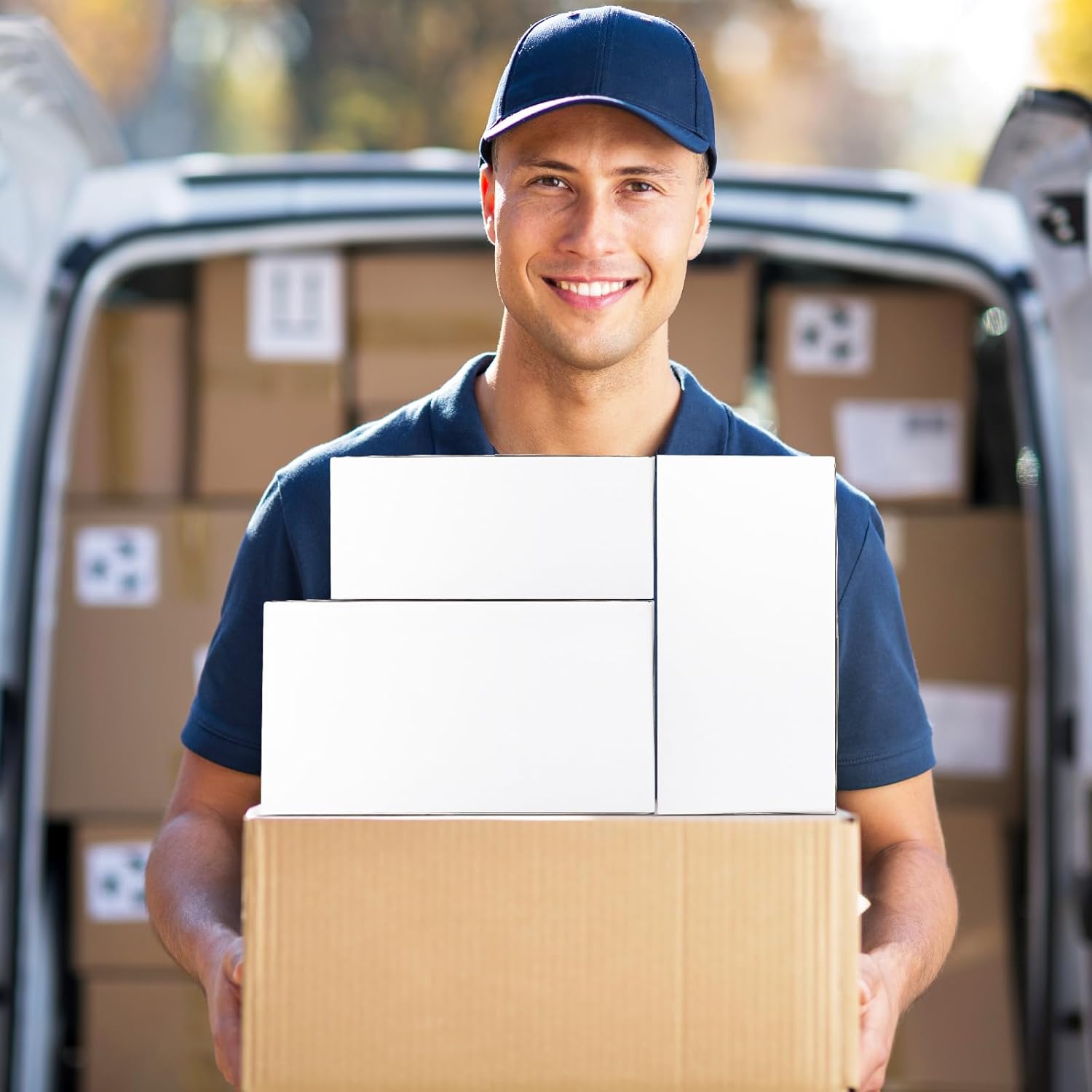 Eupako 30 Pack Small Shipping Boxes Assorted Sizes, White Corrugated Box Mailers, 9x6x4 & 10x7x5 & 11x6x6 10 PCS Each Small Boxes, Cardboard Boxes for Packaging Small Business, Mailing