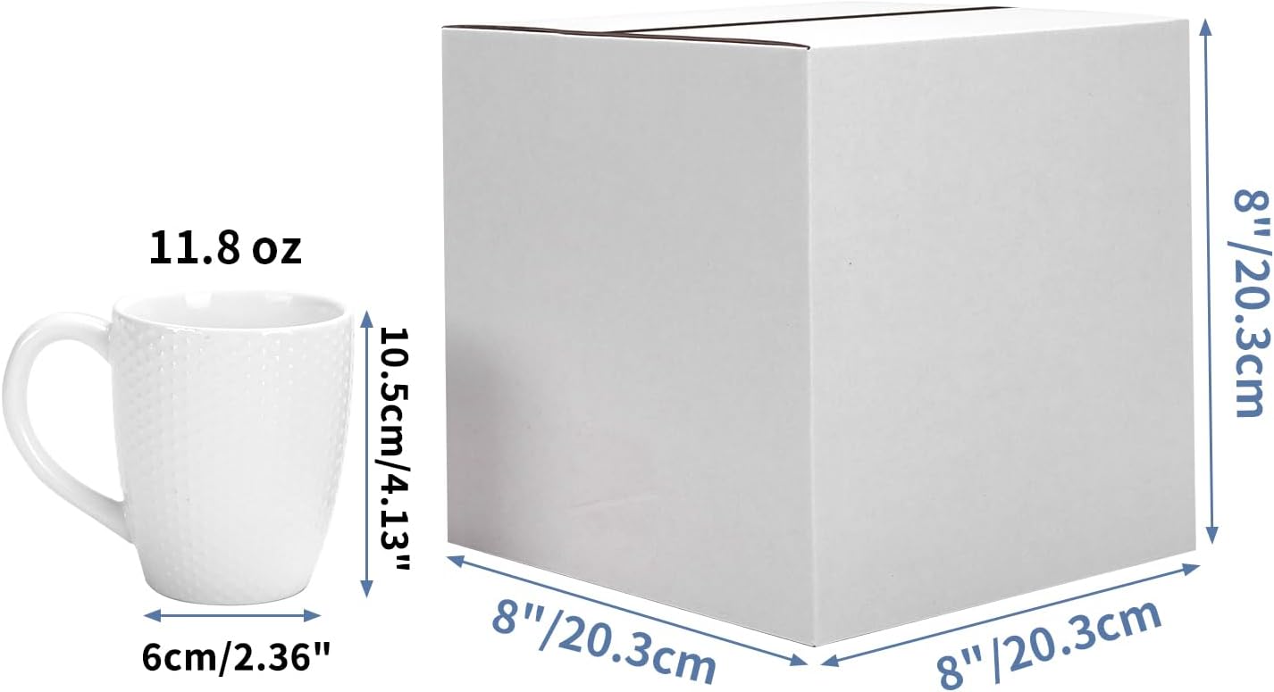 Alternative view of Hoikwo 8x8x8 Shipping Boxes Set of 25, White Corrugated Cardboard Box for Small Business for Packaging Mailing