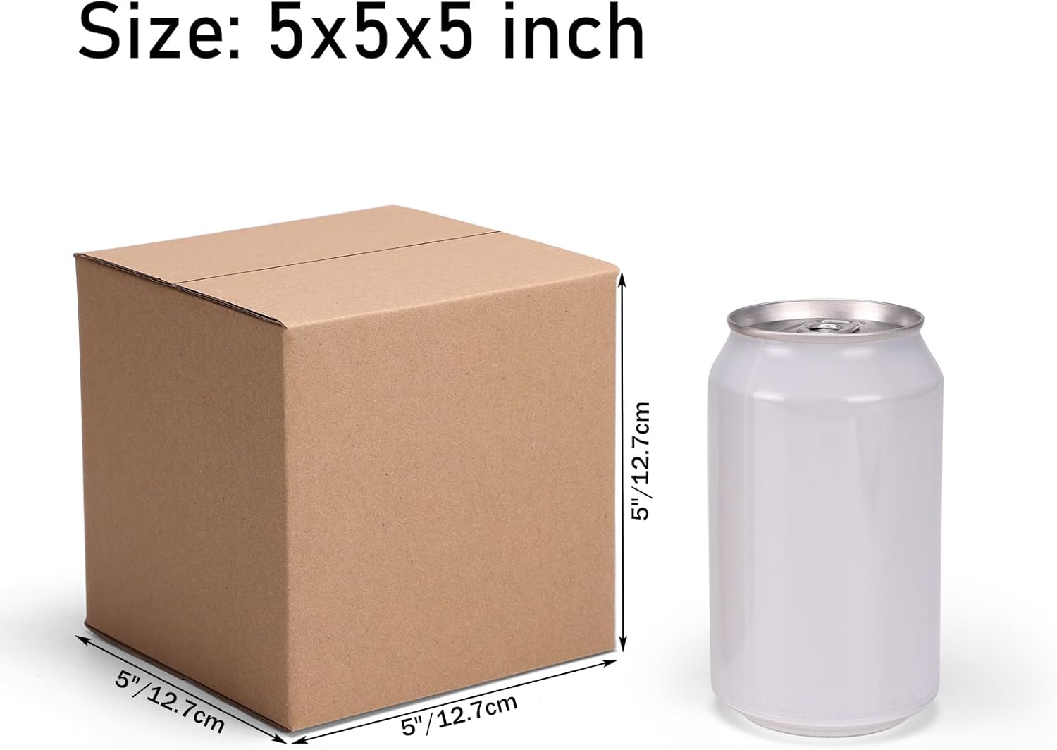 Alternative view of CRUGLA 40 Packs 5x5x5 Shipping Boxes for Small Business, Corrugated Cardboard Boxes Bulk for Shipping Packing Mailing