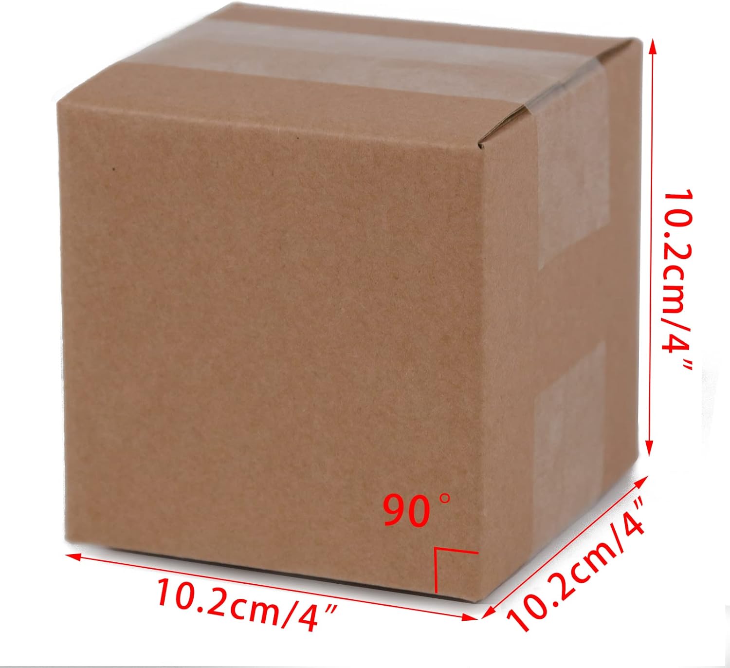 Alternative view of SUNLPH Shipping Boxes 4x4x4 Inches Small Corrugated Cardboard Boxes, 25 Pack