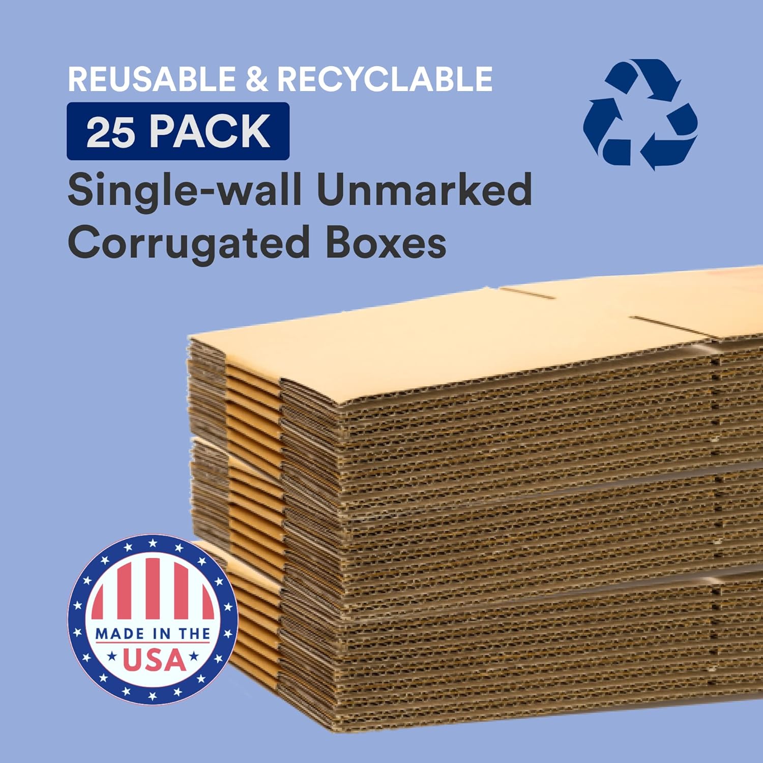 Alternative view of BOX USA 16 x 12 x 6 Corrugated Cardboard Boxes, Flat 16"L x 12"W x 6"H, Pack of 25 | Shipping, Packaging, Moving, Storage Box for Home or Business, Strong Wholesale Bulk Boxes