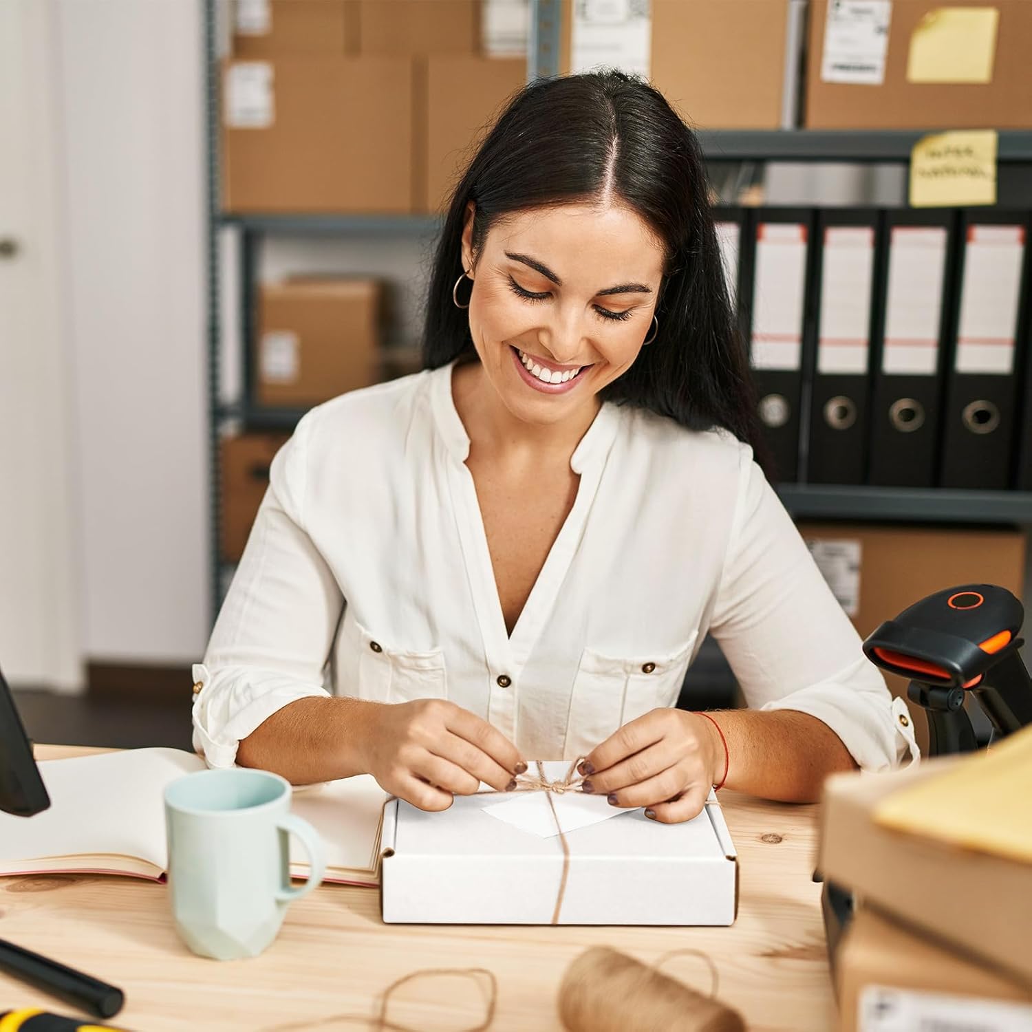 Eupako 7x5x2 Small Shipping Boxes 50 Pack - White Cardboard Box Mailers, Corrugated Mailing Boxes for Packaging Small Business