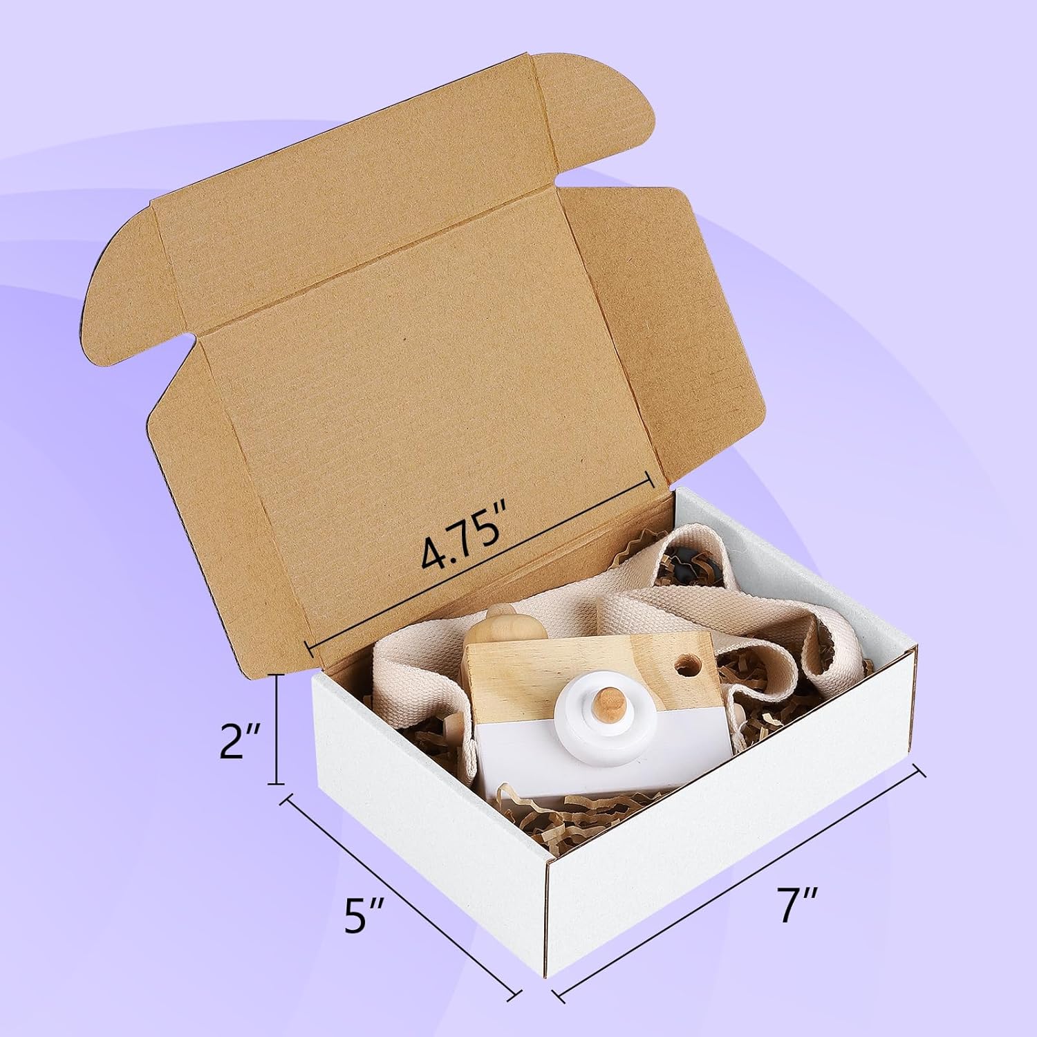 Alternative view of Eupako 7x5x2 Small Shipping Boxes 50 Pack - White Cardboard Box Mailers, Corrugated Mailing Boxes for Packaging Small Business