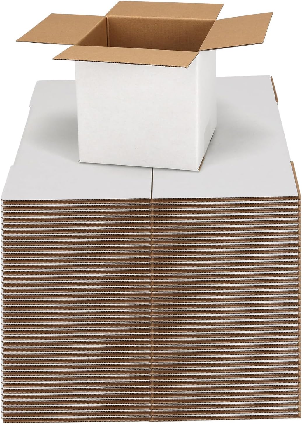 SPEPLA 40 Pack Small Shipping Boxes 8x6x4 Inches, White Corrugated Cardboard Mailing Box for Shipping, Packing, Business - Image 6