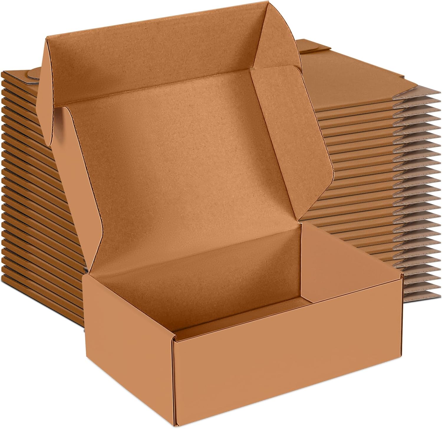 JOWLOT 12x9x4 inch Shipping Boxes Set of 20, White Corrugated Cardboard Box Literature Mailer for Mailing Packing Moving and Storage - Image 6