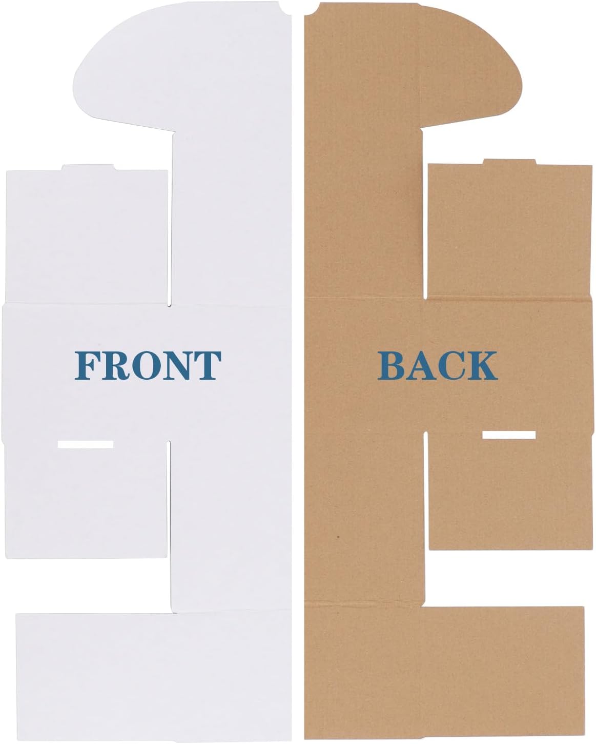 ZBEIVAN 4x3x2 White Shipping Boxes Set of 50, Corrugated Cardboard Mailer Boxes for Packaging Small Business Mailing Gifts - Image 4