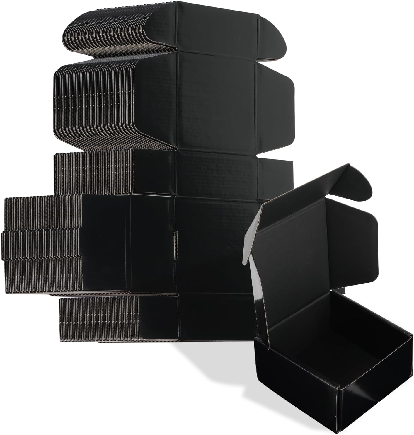 ZBEIVAN 4x3x2 White Shipping Boxes Set of 50, Corrugated Cardboard Mailer Boxes for Packaging Small Business Mailing Gifts - Image 9