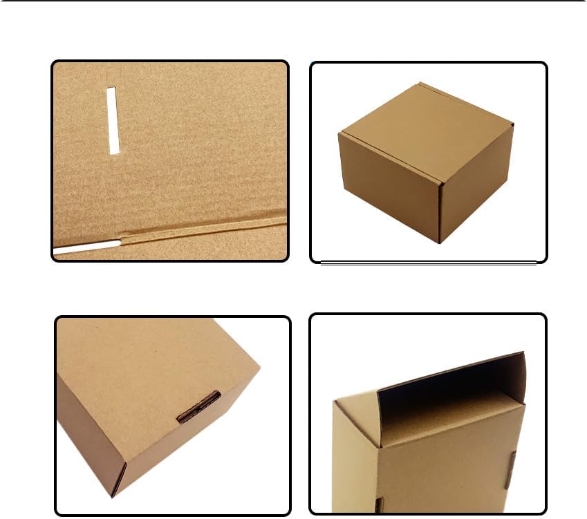 14x10x3 inch Shipping Boxes Pack of 20, Brown Corrugated Cardboard Box Mailer Boxes for Packaging Small Business Shipping,Recyclable Moving Storage Mailing Boxes Bulk Book Literature Gift Giving - Image 3