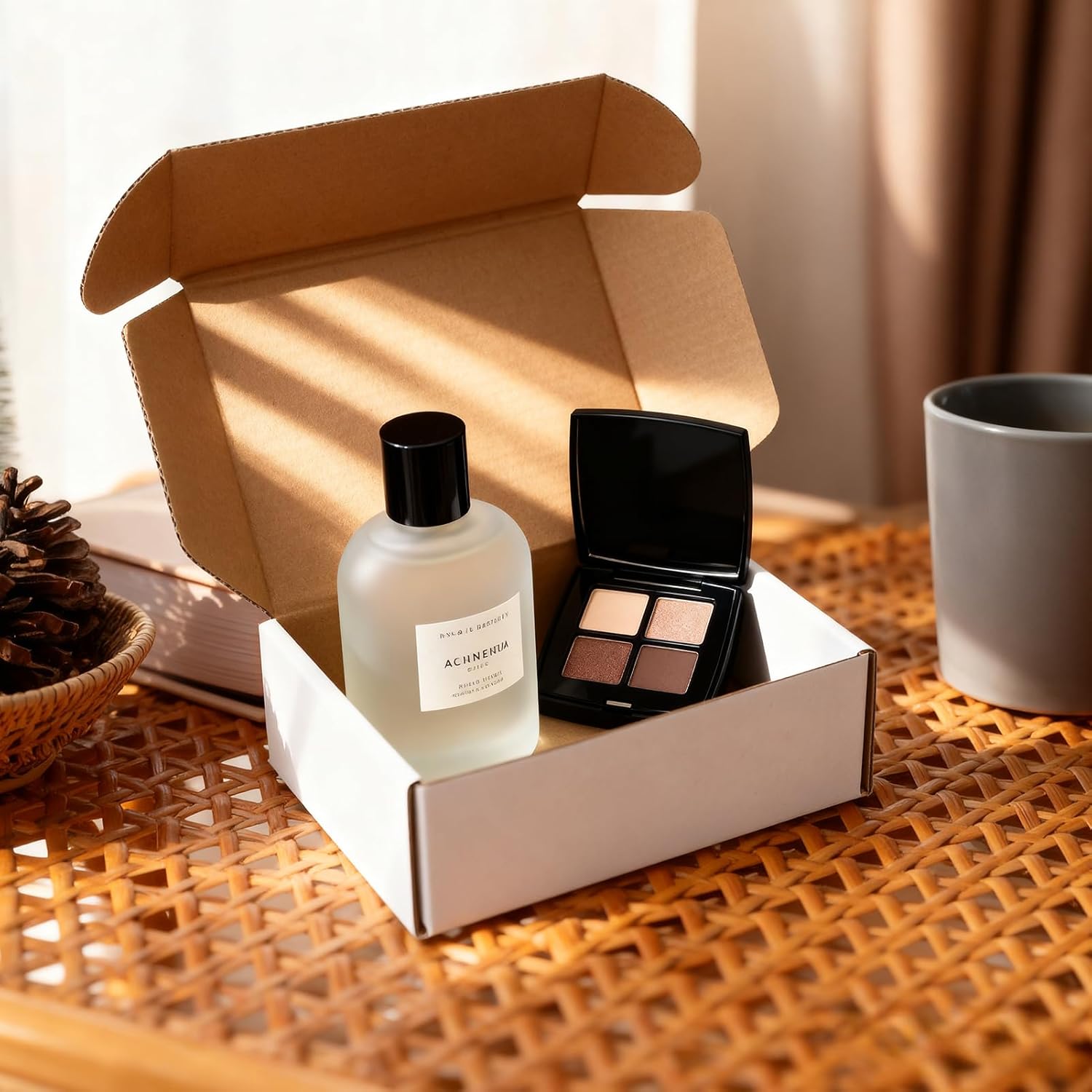 PHAREGE 6x4x2 Inch Shipping Boxes 20 Pack White, Tab Lock Tuck Top Mailer Boxes for Packaging Small Business, Cardboard Gift Boxes for Wrapping Mailing Present